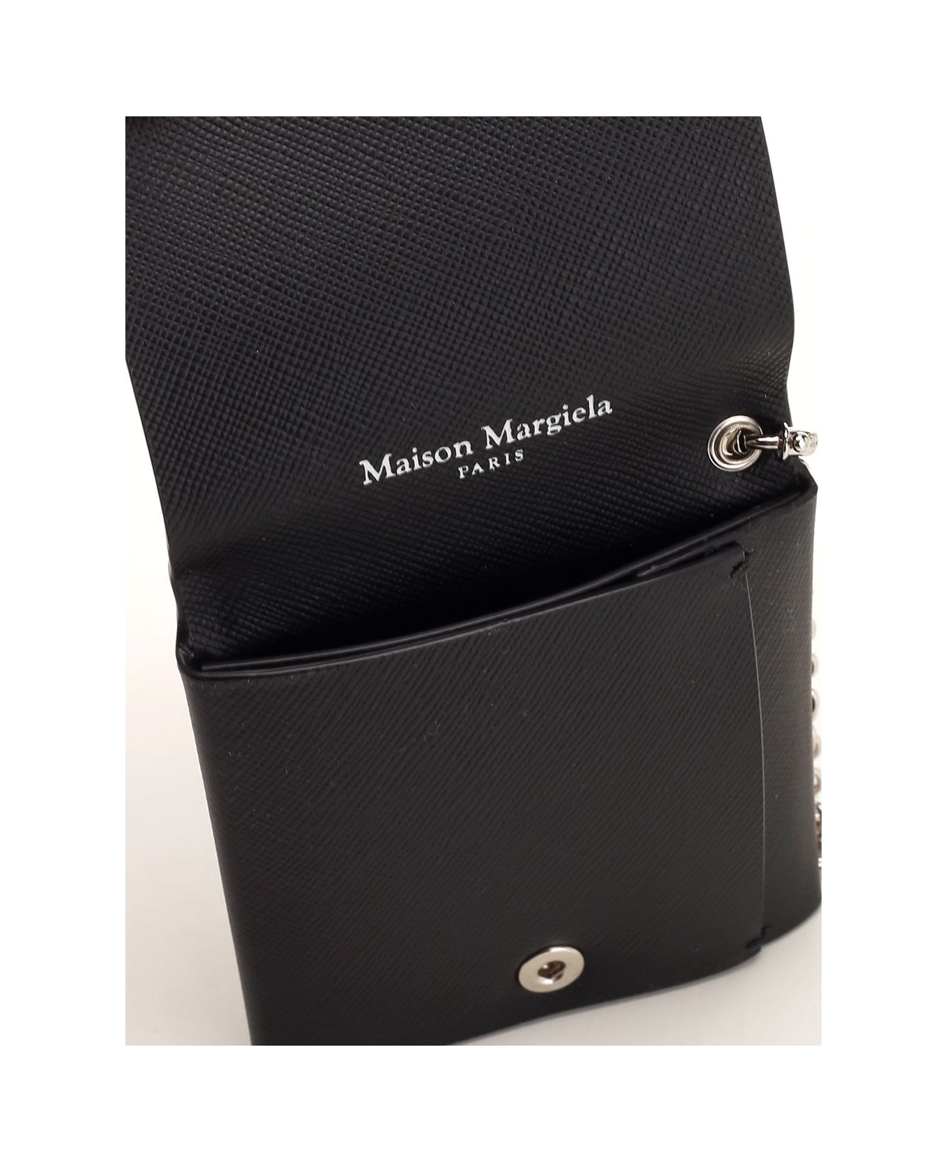 Maison Margiela Leather Clutch Bag - Black