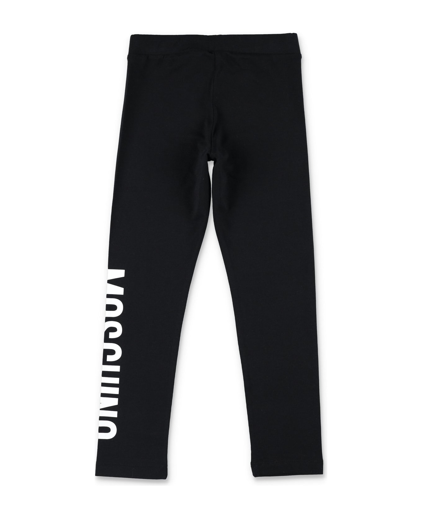 Moschino Logo-printed Stretched Leggings - Black