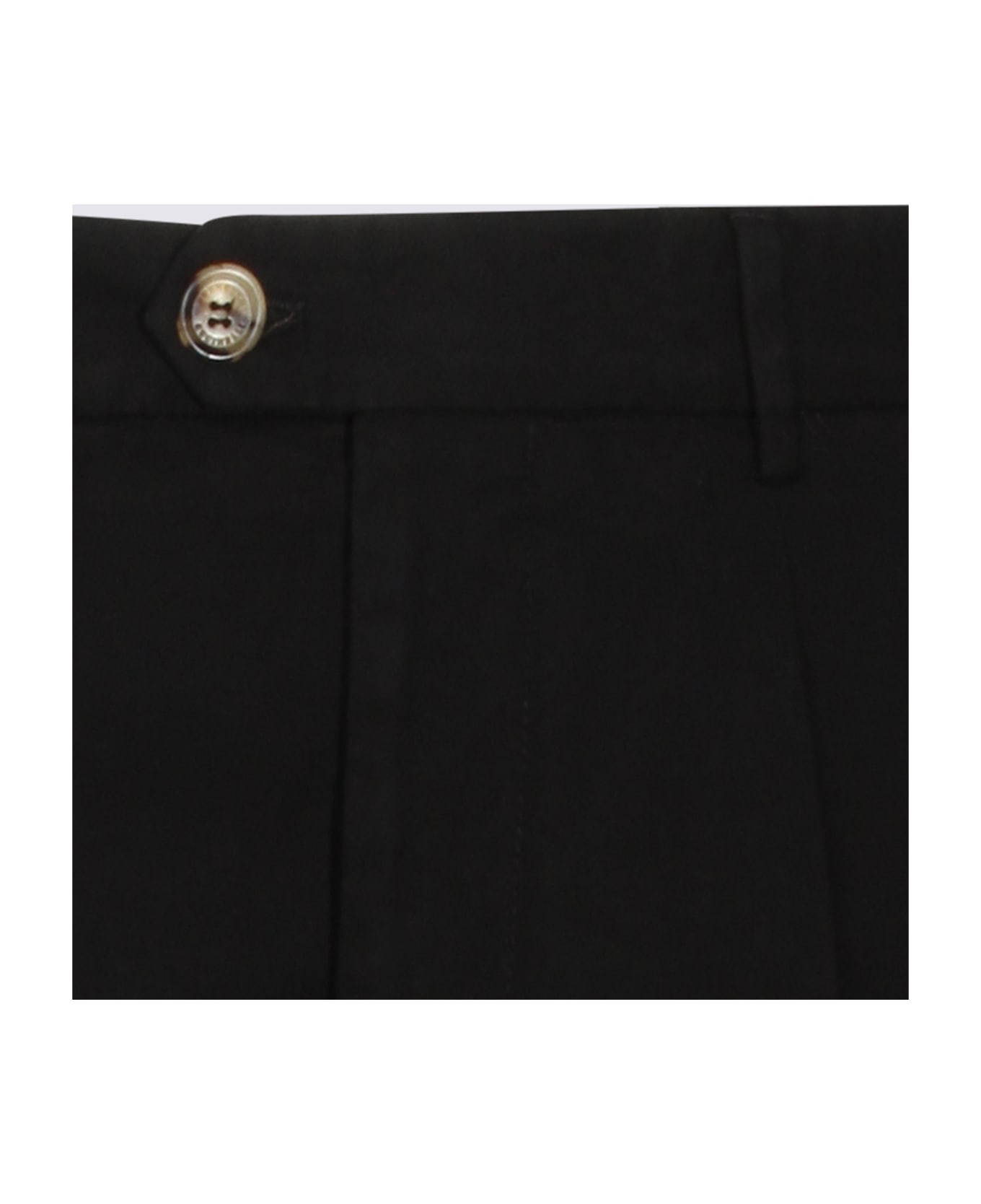 Brunello Cucinelli Black Cotton Pants - Black