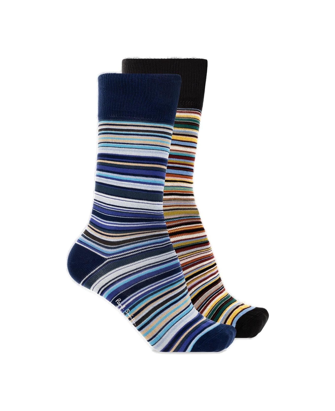 Paul Smith Two-pack Striped Socks - MULTICOLOUR