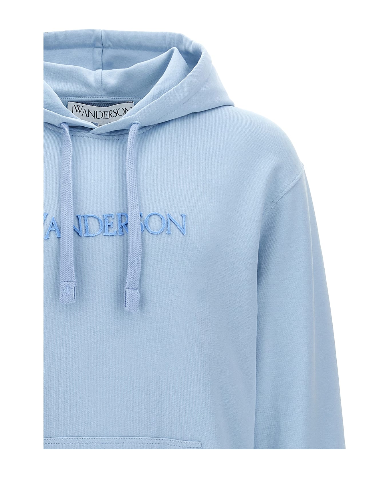 J.W. Anderson Logo Embroidery Hoodie - Blue