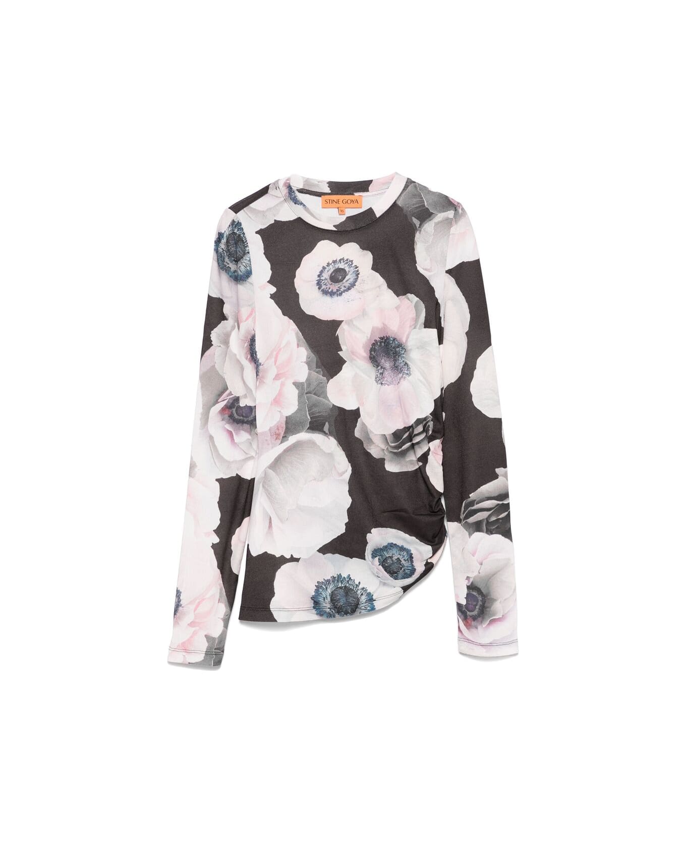 Stine Goya Sweater - BLACK/PINK