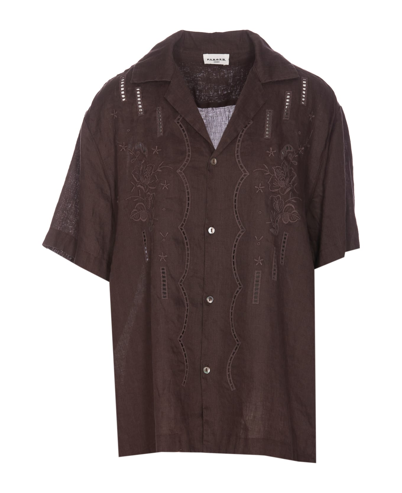 Parosh Shirt - Brown シャツ