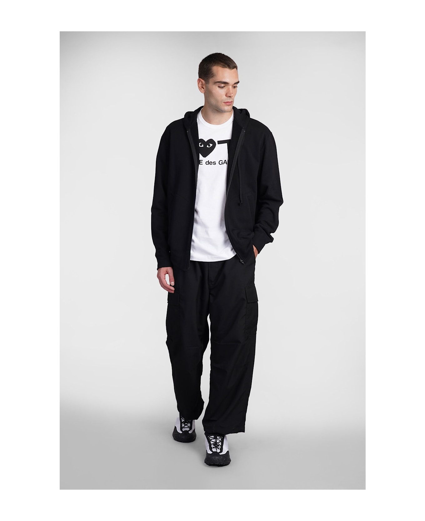 Comme des Garçons Play Sweatshirt In Black Cotton - black