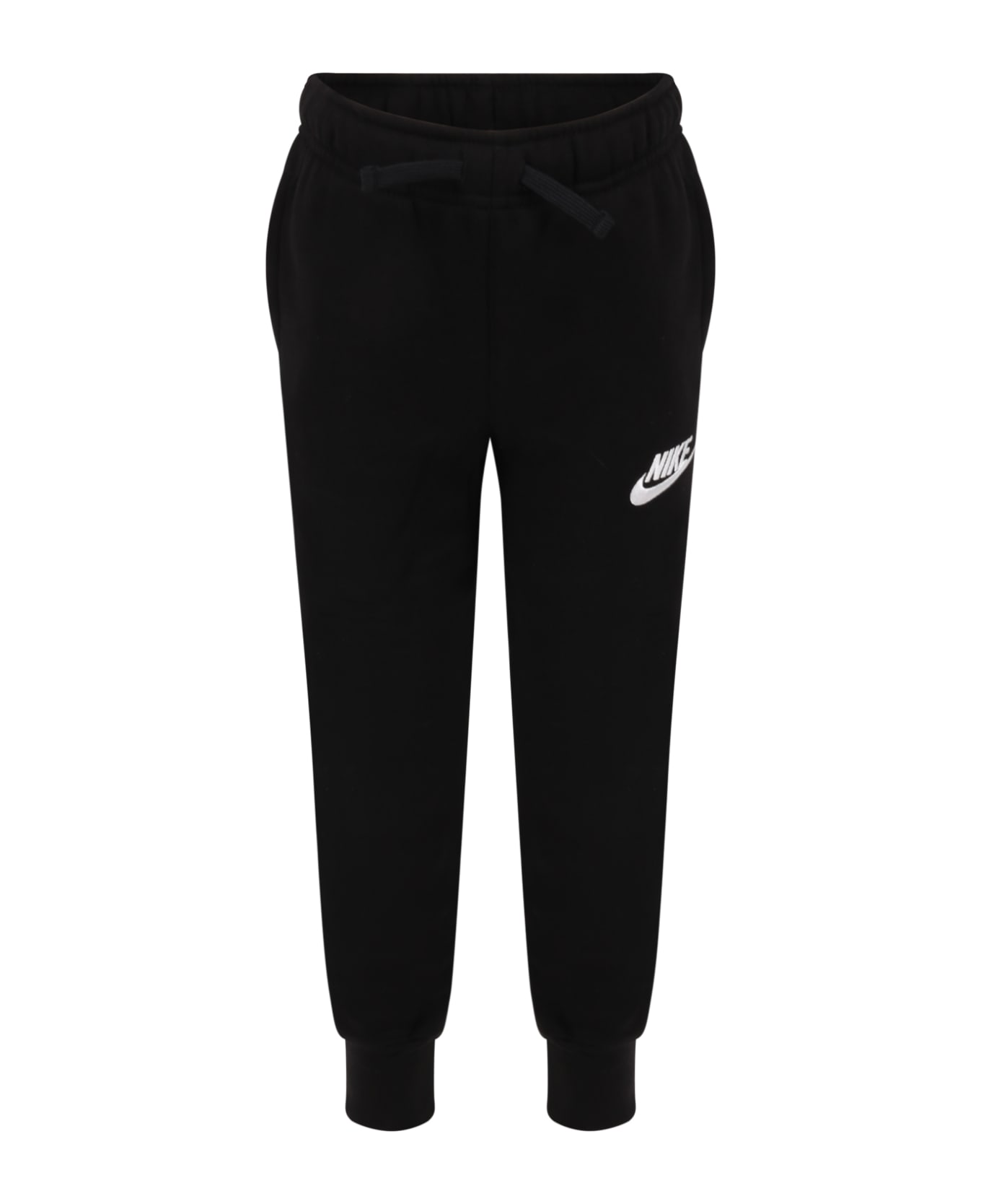 Nike Black Sweatpant For Kids With Logo - Black