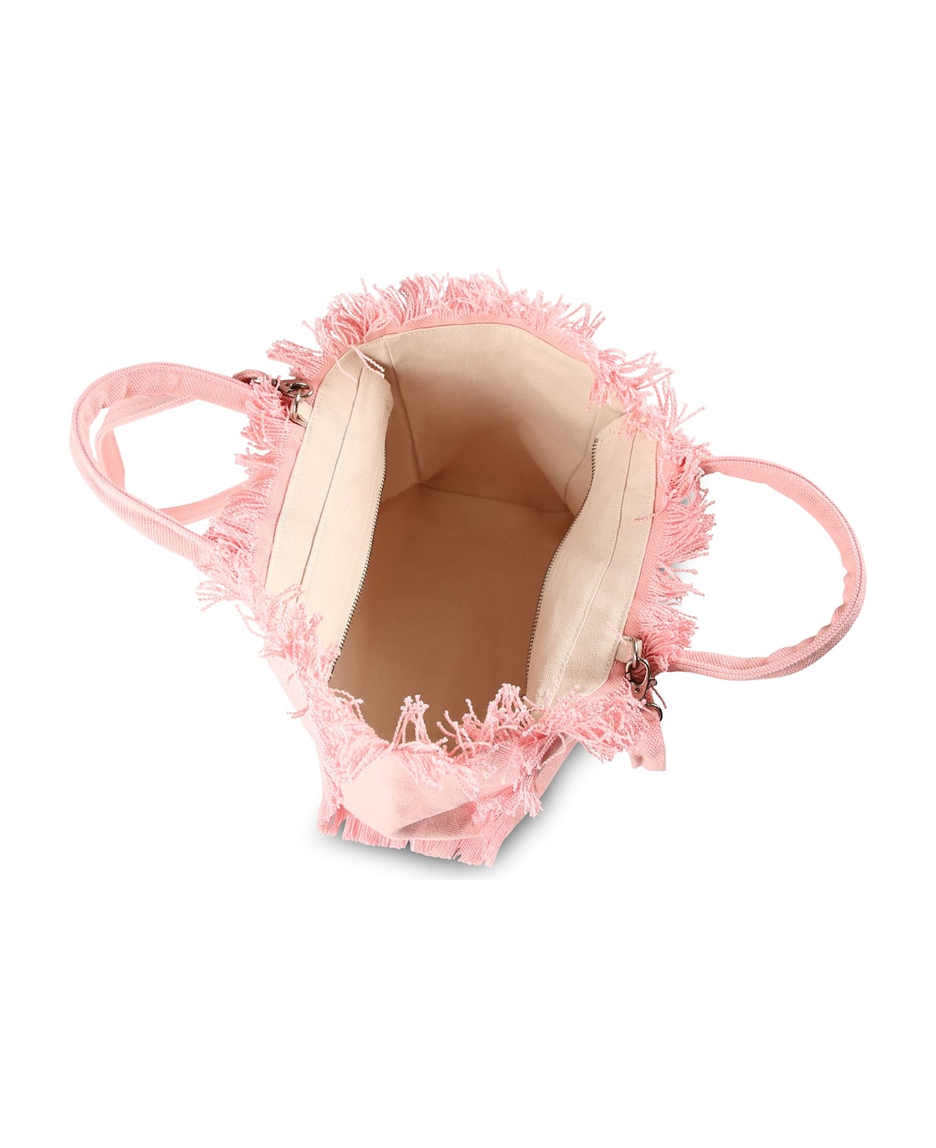MC2 Saint Barth Pink Beach Bag For Girl With Logo - Pink