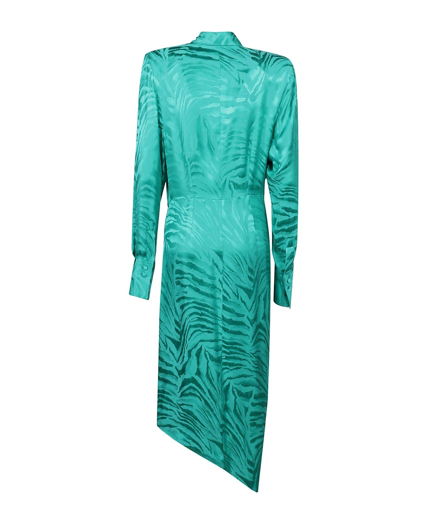 Giuseppe di Morabito Asymmetric Midi Dress - Emerald Green