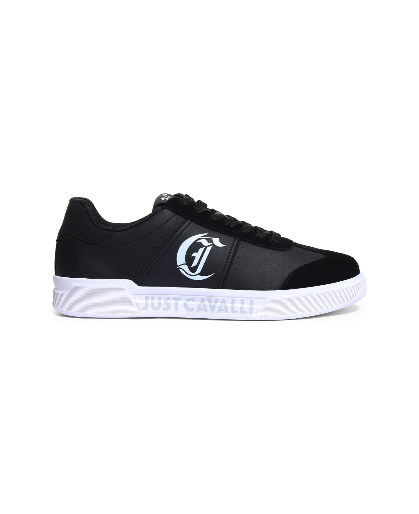 Just Cavalli Black Low Top Sneakers - Black