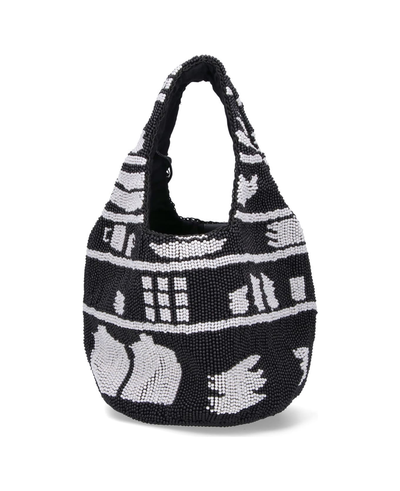 J.W. Anderson Beads Mini Bag - White/Black