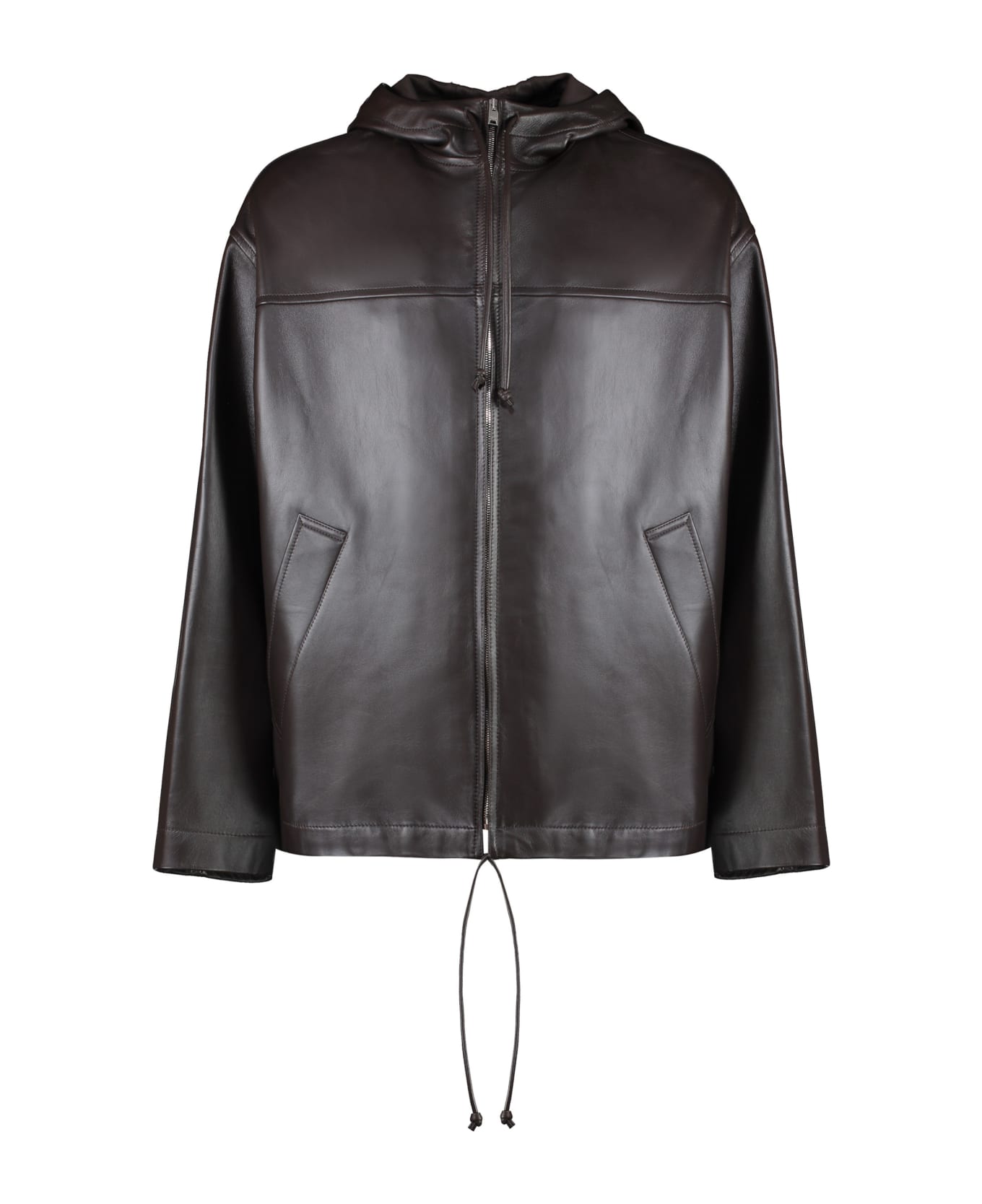 Bottega Veneta Lambskin Jacket - brown