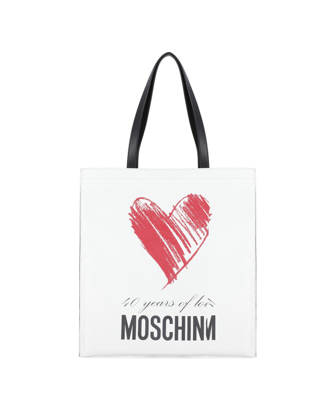 Moschino 40 Years Of Love Bag - White