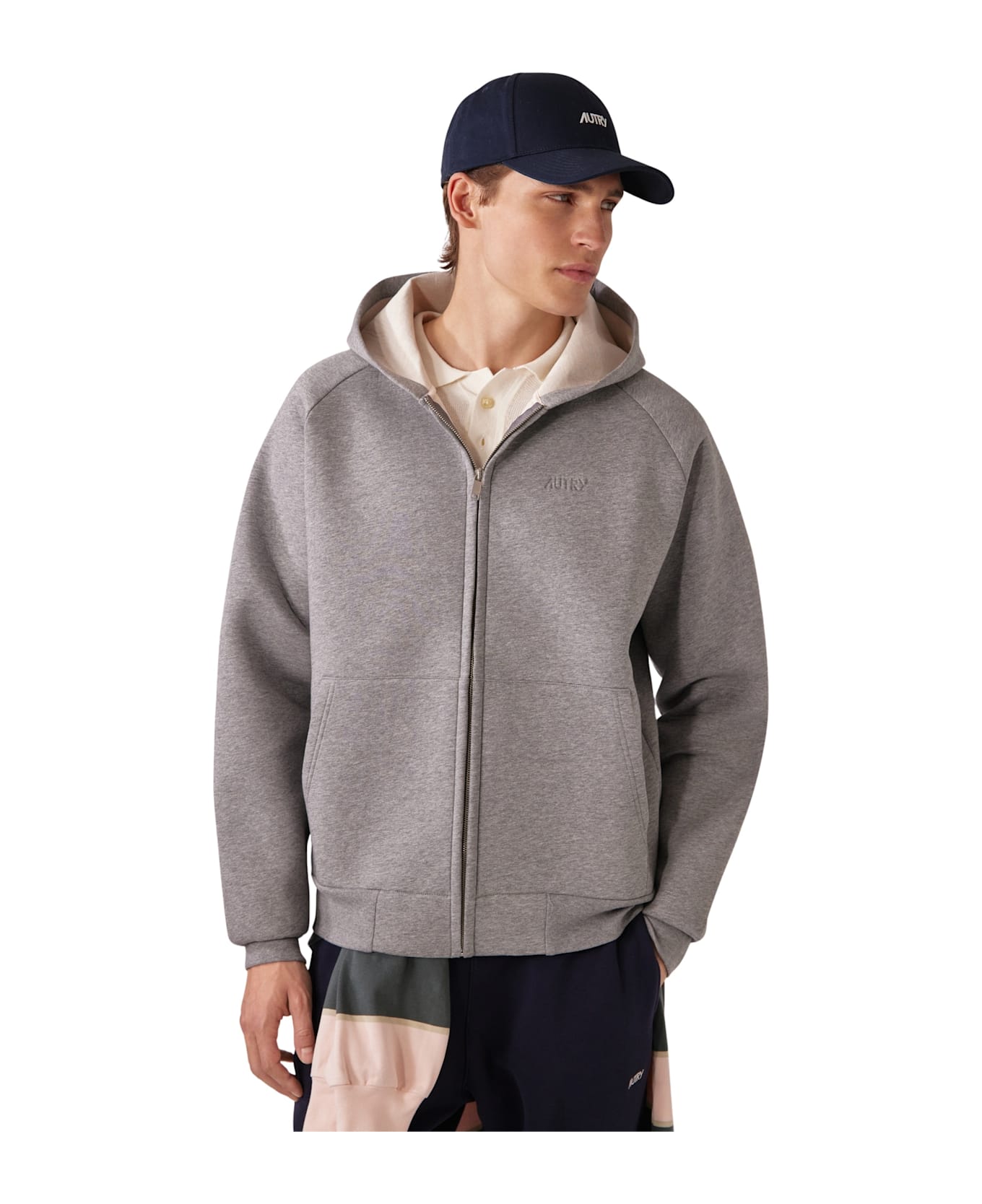 Autry Jacket Neoprene - Dk Mel
