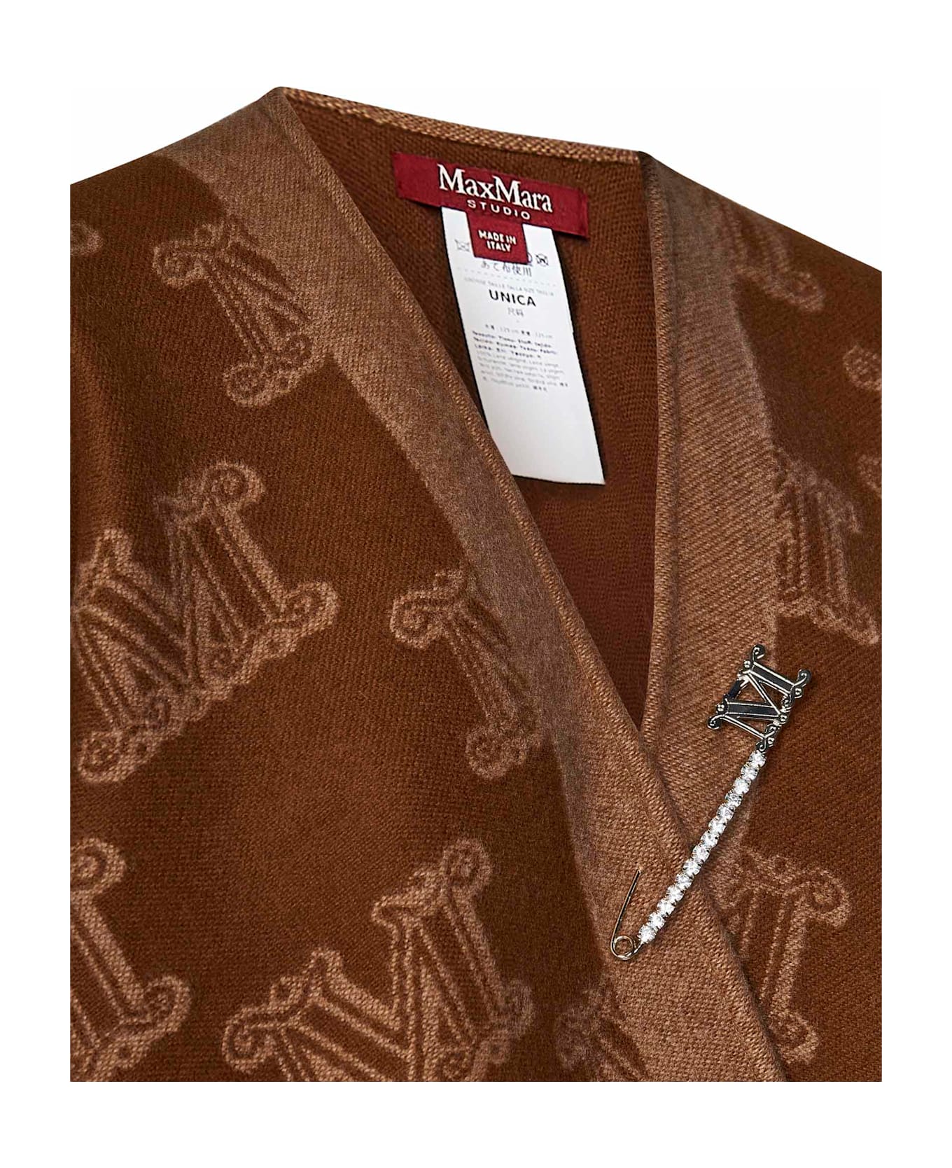 Max Mara Maxmara Studio Frine Cape - Brown