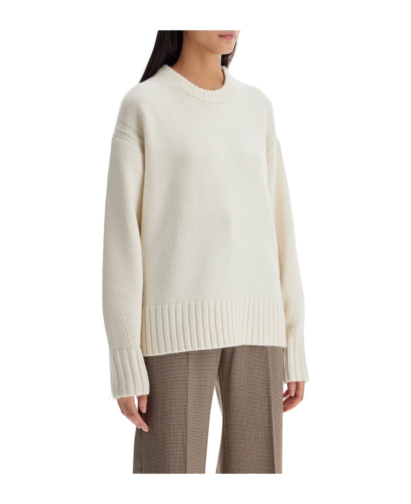 Guest in Residence Crew-neck Sweater In Cashmere - CREAM (White)