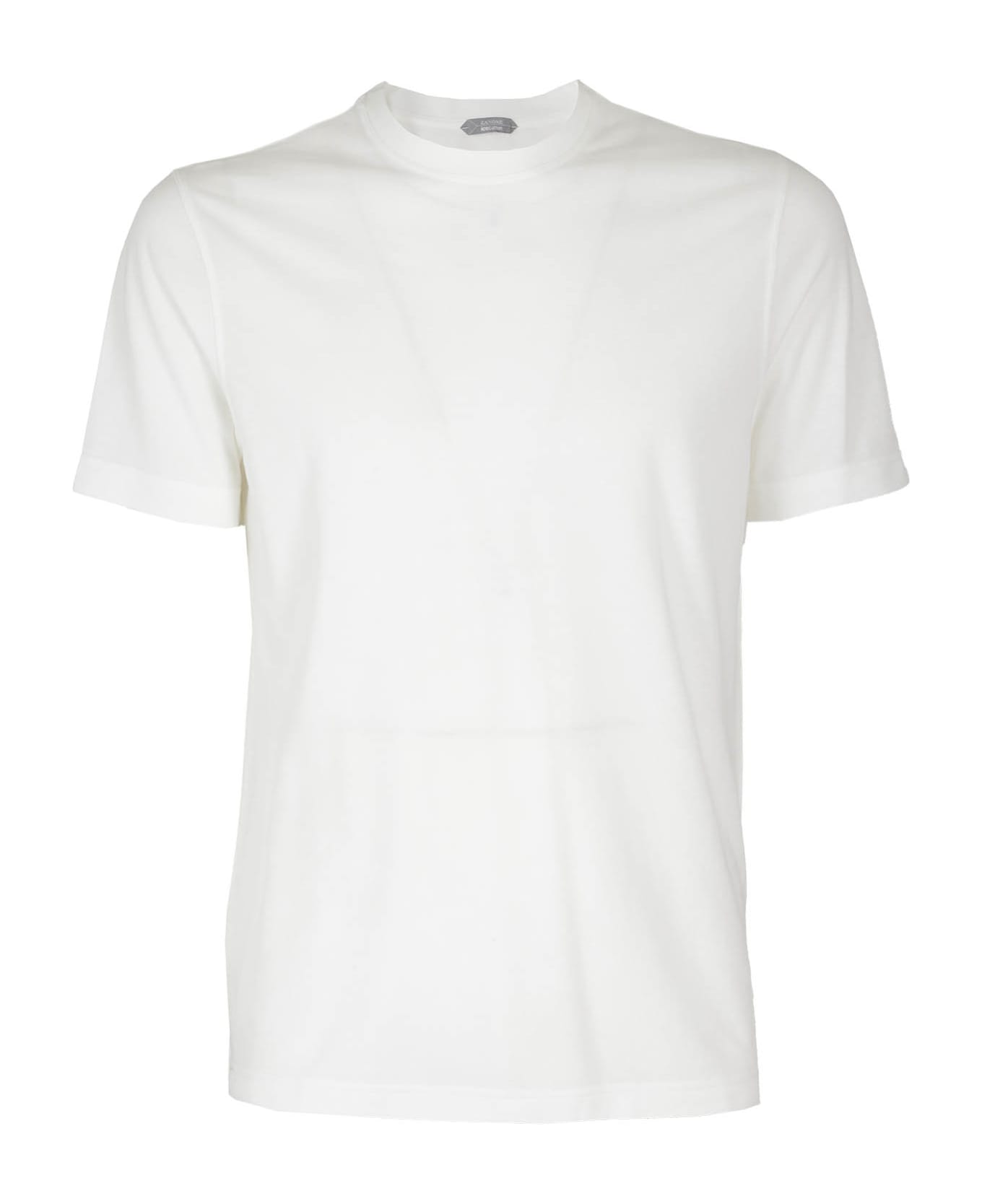 Zanone T Shirt Mc Slim Fit Ice Cotton - Bianco