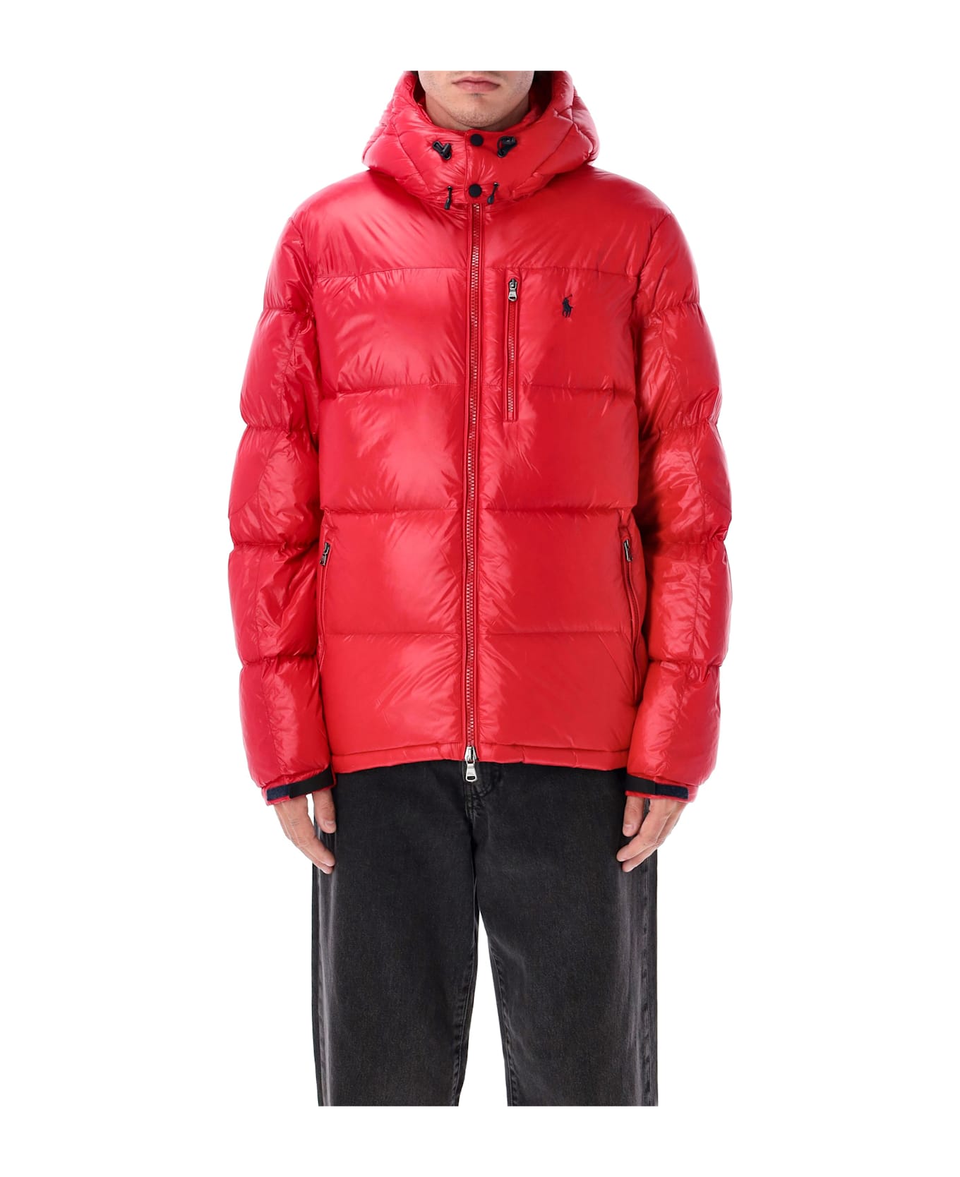 Ralph Lauren Polo Ralph Lauren The Gorham Glossed Down Jacket With Detachable Hood - RL 2000 RED GLOSSY
