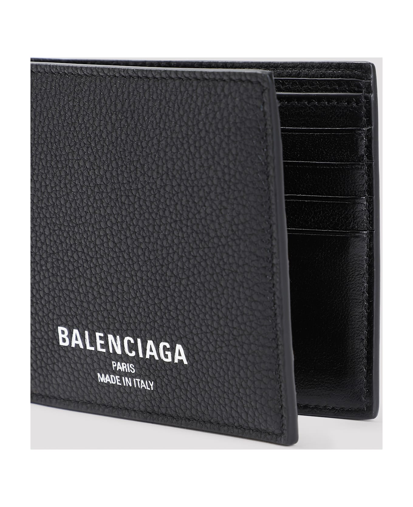 Balenciaga Credit Folded Wallet - Black