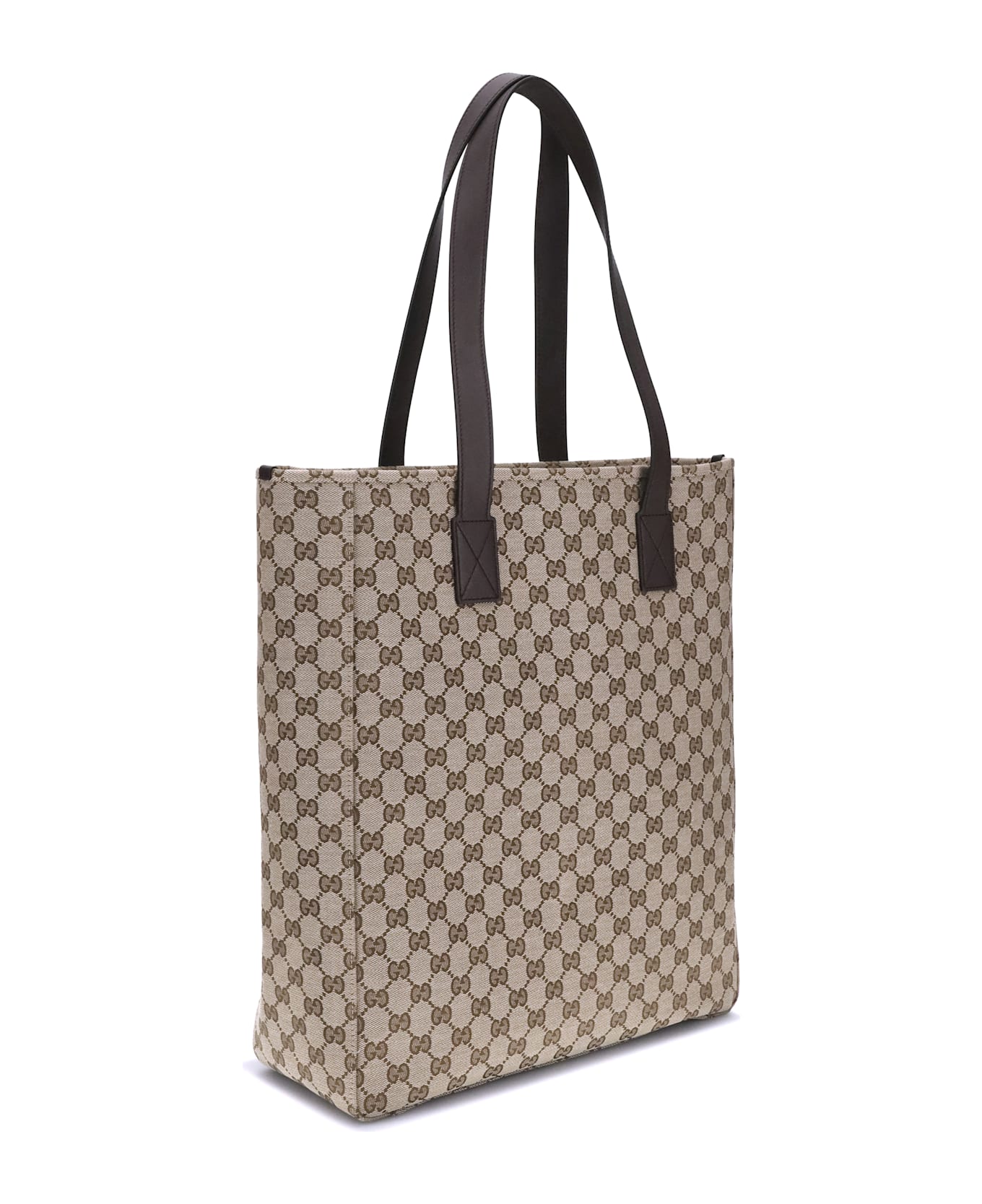 Gucci Gg Canvas Tote Bag - Ebony Cocoa