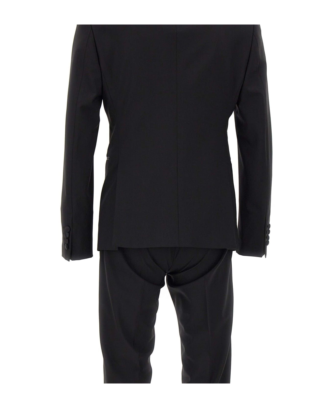Emporio Armani Cool Wool Two-piece Formal Suit - BLACK