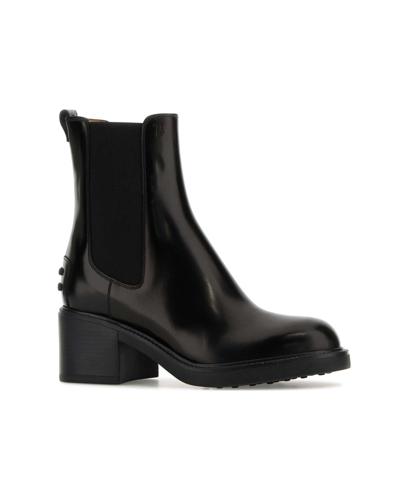 Tod's Black Leather Ankle Boots - NERO ブーツ