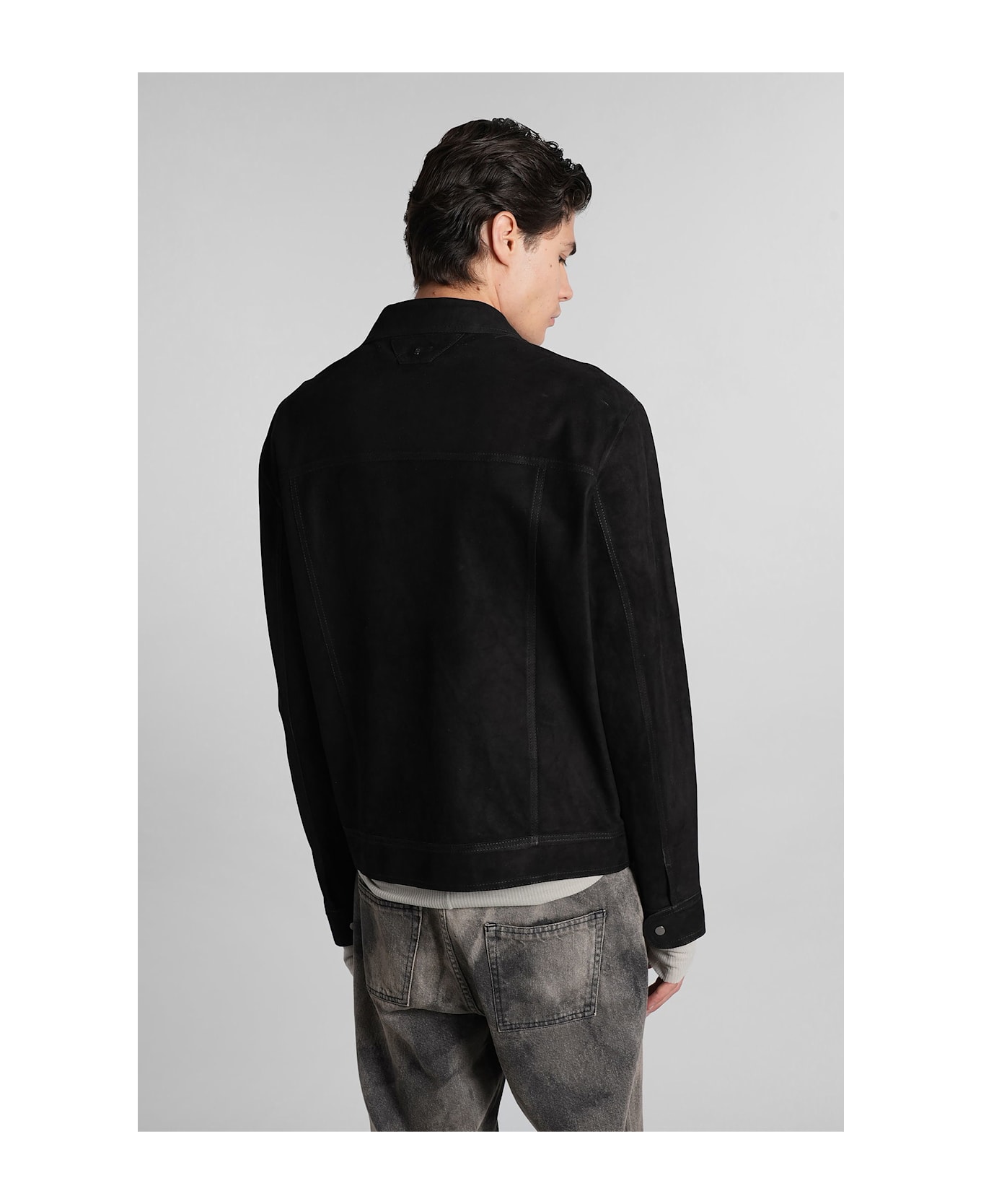 Salvatore Santoro Leather Jacket In Black Leather - black