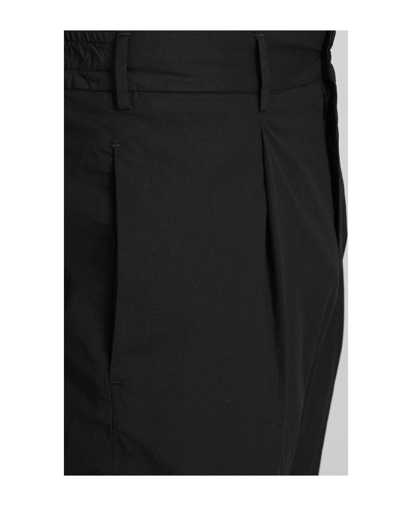 Santaniello Pants In Black Cotton - black