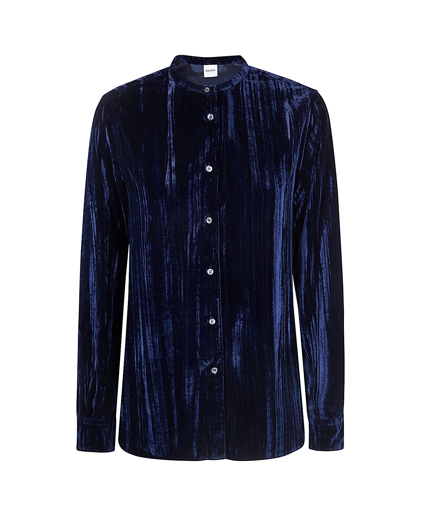 Aspesi Classic Shirt Korean Neck - Navy