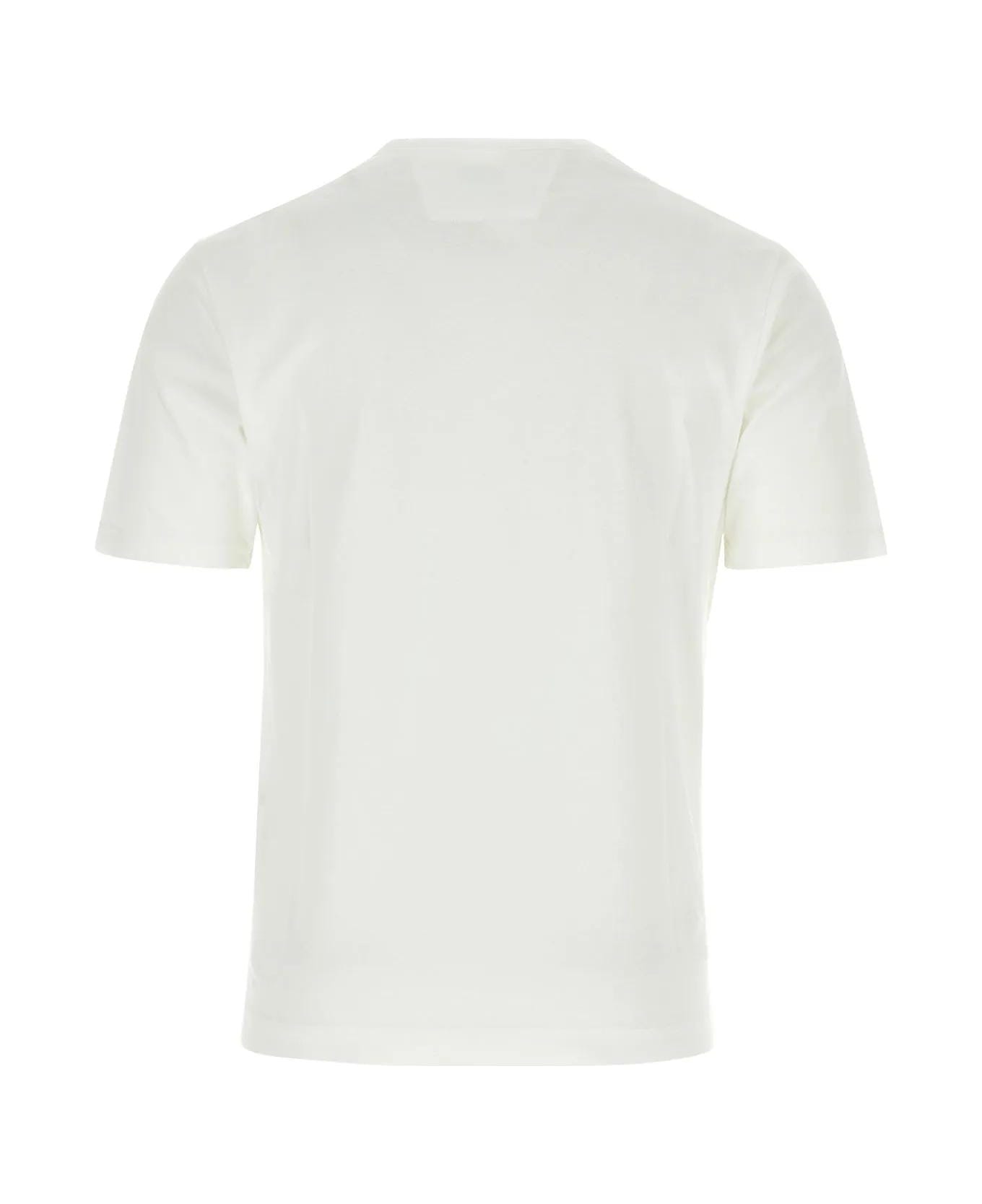 C.P. Company White Cotton T-shirt - GAUZEWHITE シャツ