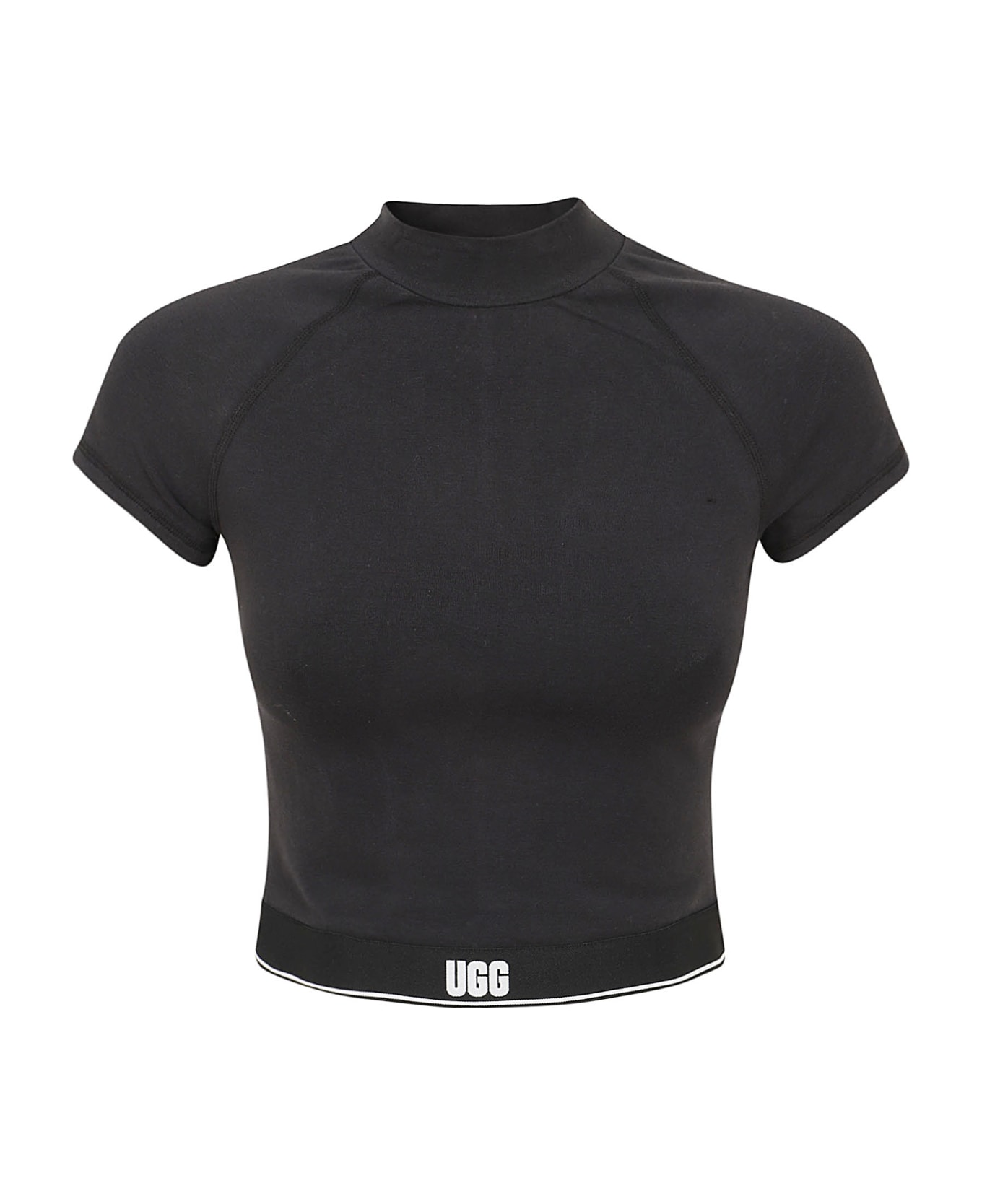 UGG Trina Logo Ss Top - Nero Tシャツ