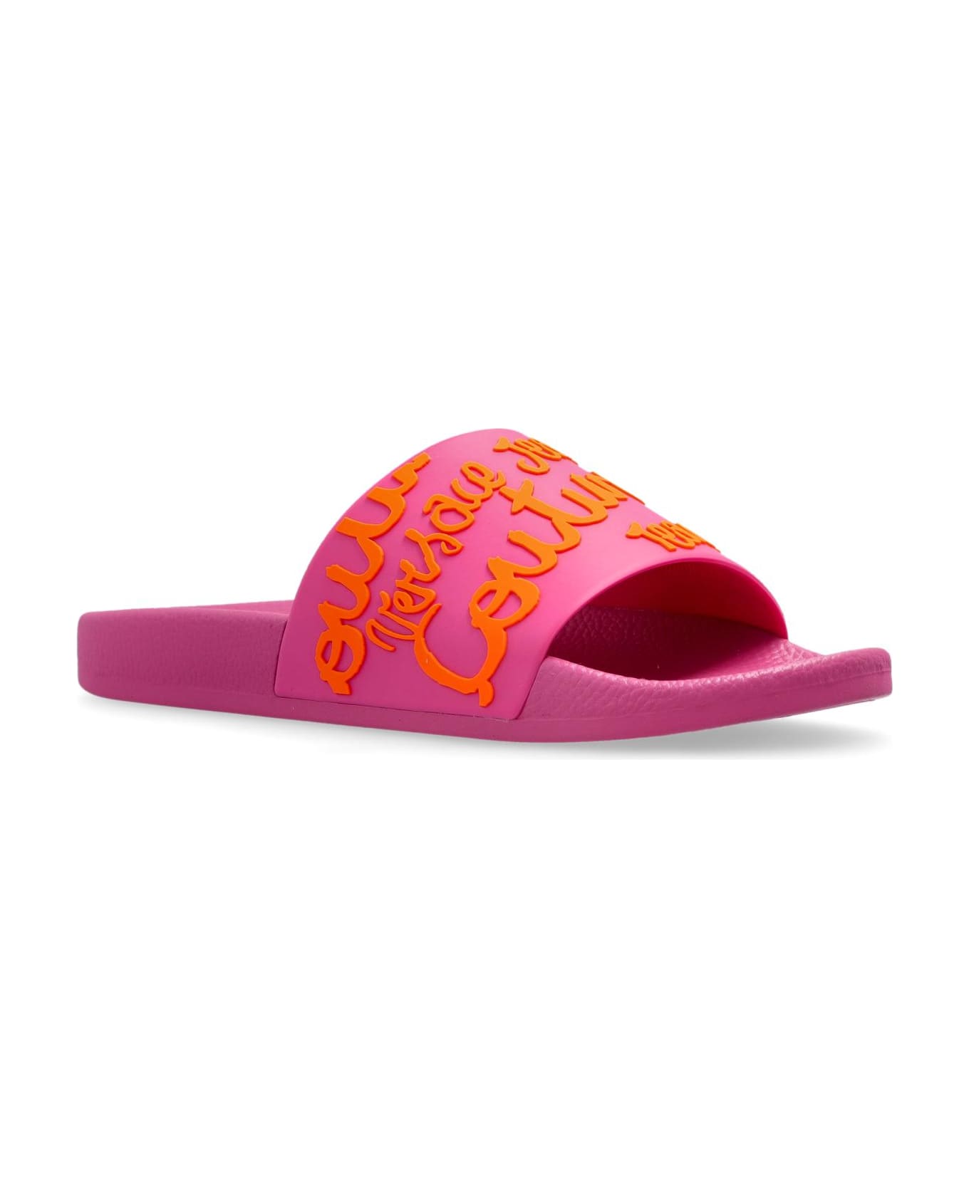 Versace Jeans Couture Rubber Slides - FLAMINGO + TIGER