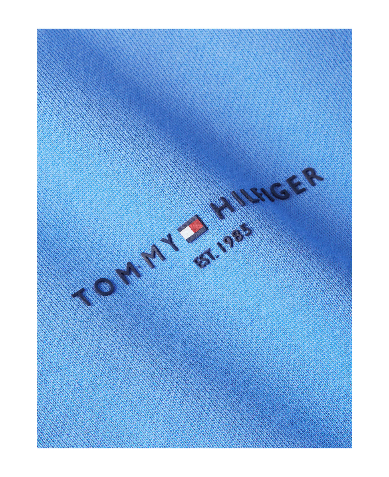 Tommy Hilfiger Crewneck Sweatshirt With Logo Writing - BLUE SPELL フリース