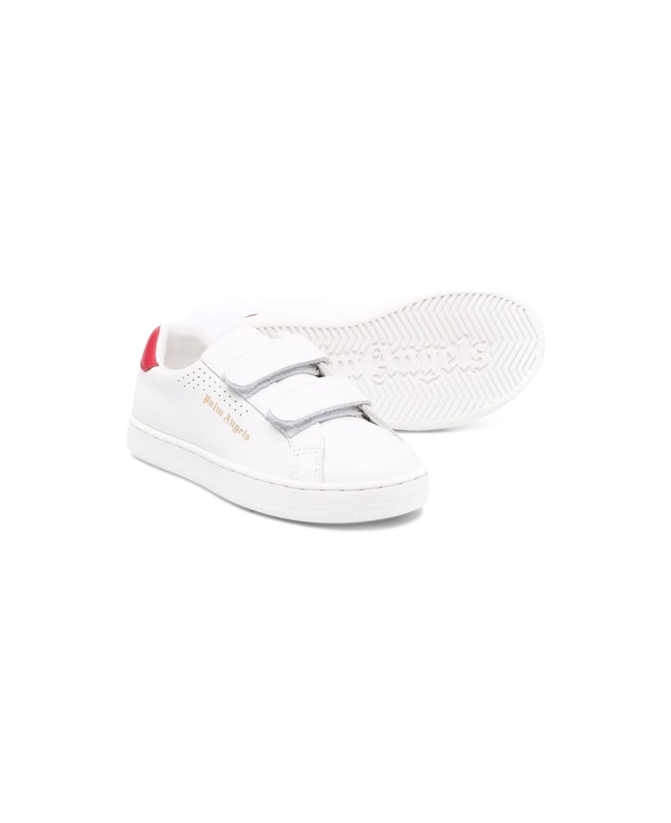 Palm Angels Strap Tennis Sneaker Calf Leather - WHITE