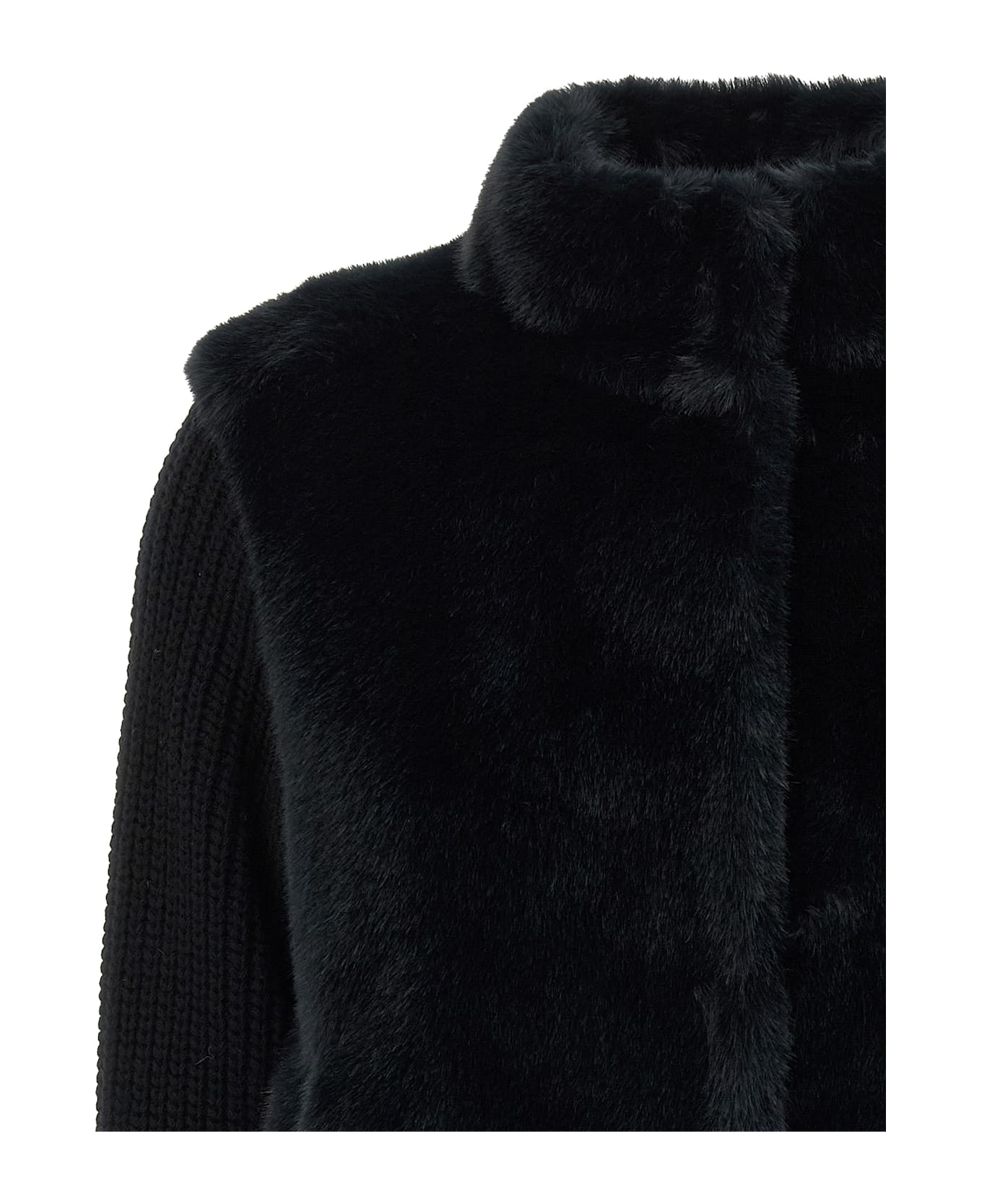 Herno 
resort
 Faux Fur Jacket - BLACK