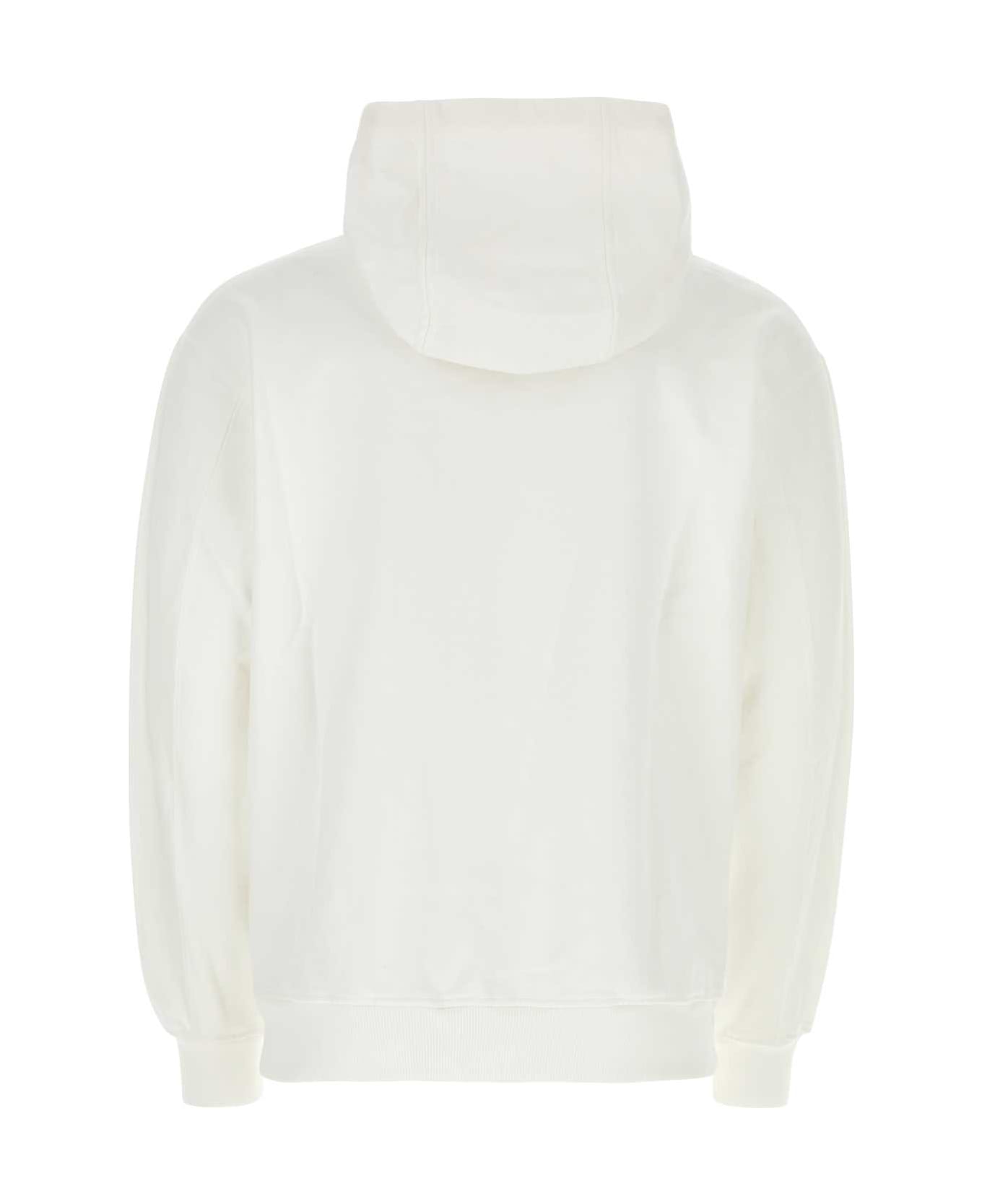 Casablanca White Cotton Sweatshirt - TENNISCLUBICONPASTELLE