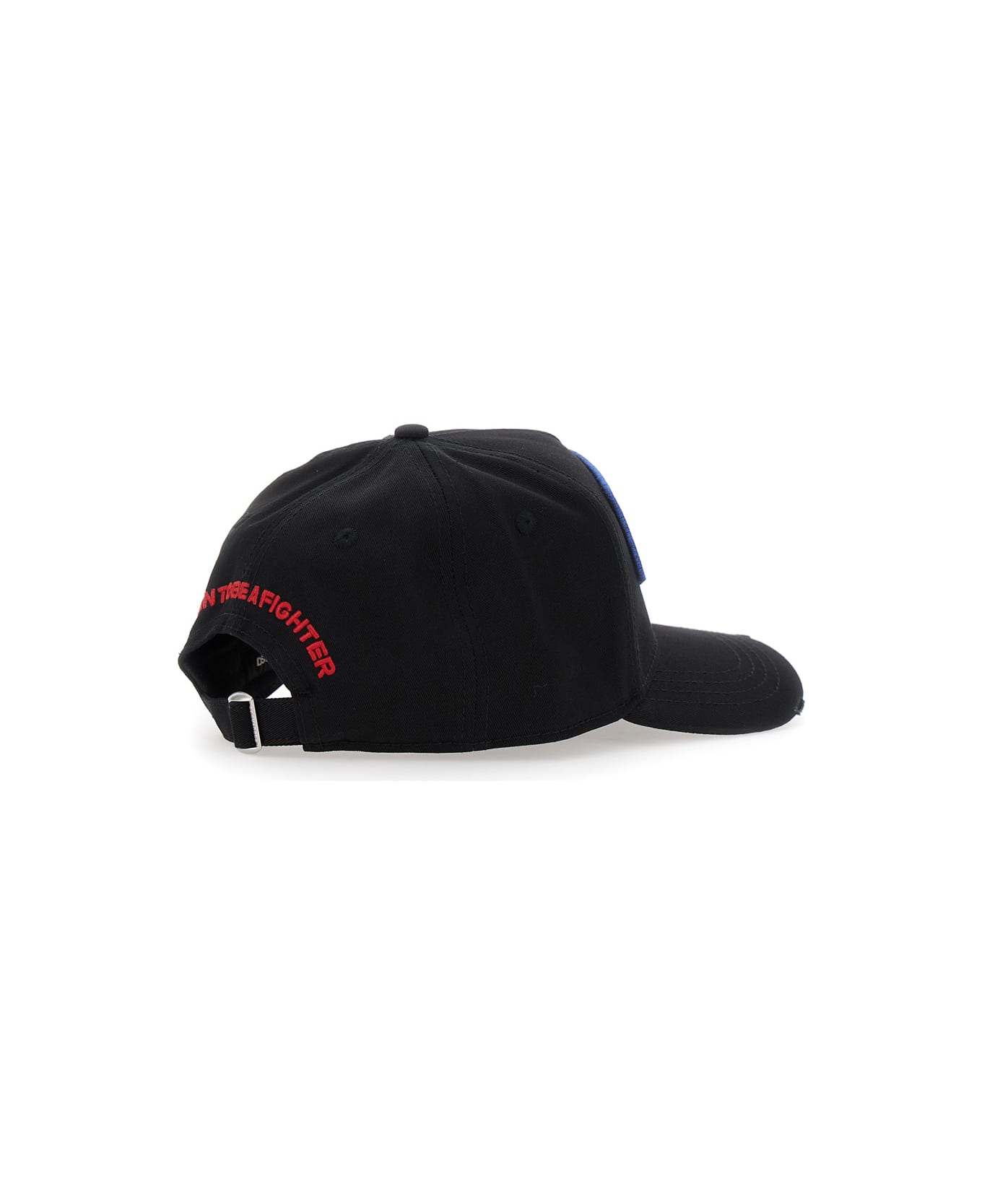 Dsquared2 Black Baseball Cap With Maxi Print - Black