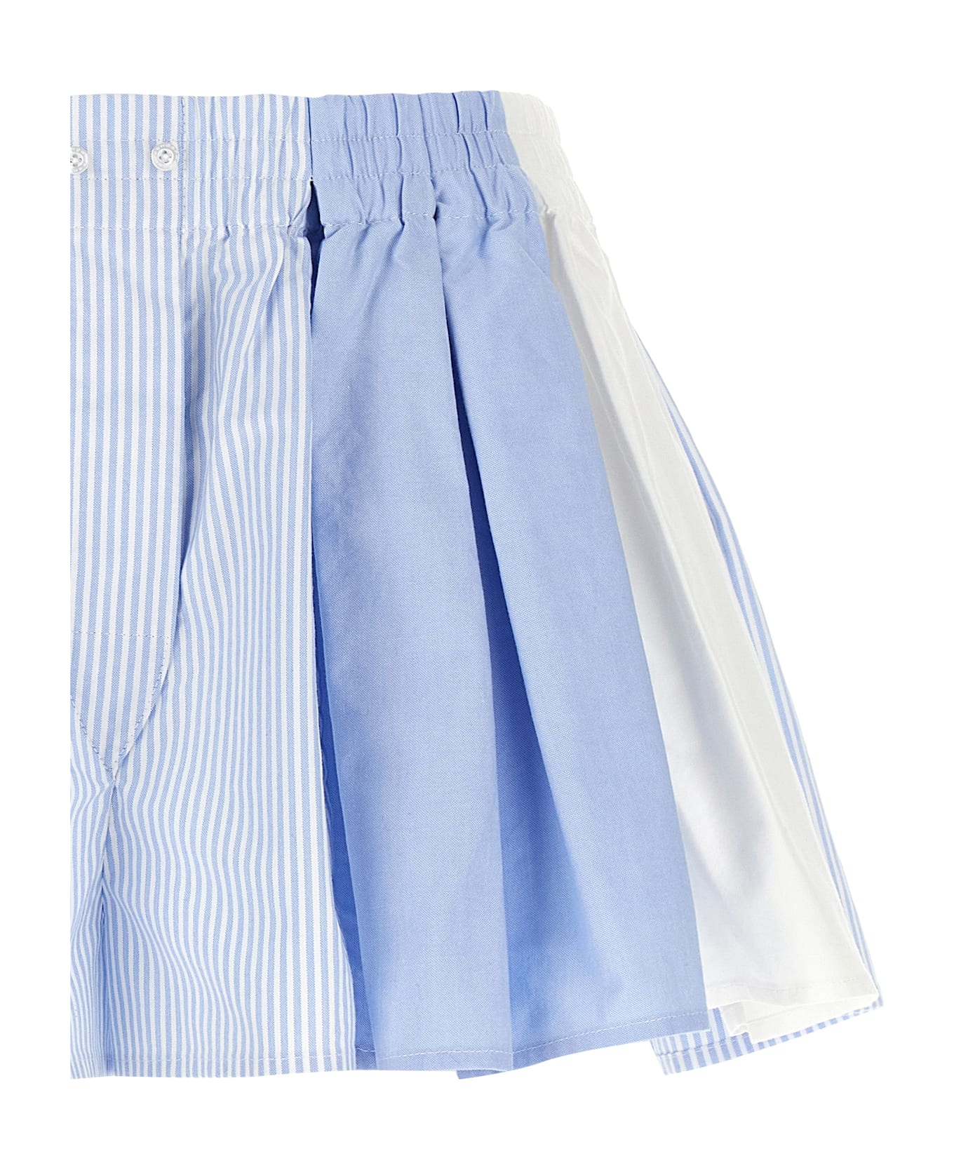 Alexander Wang Pleated Boxer Shorts - Blue