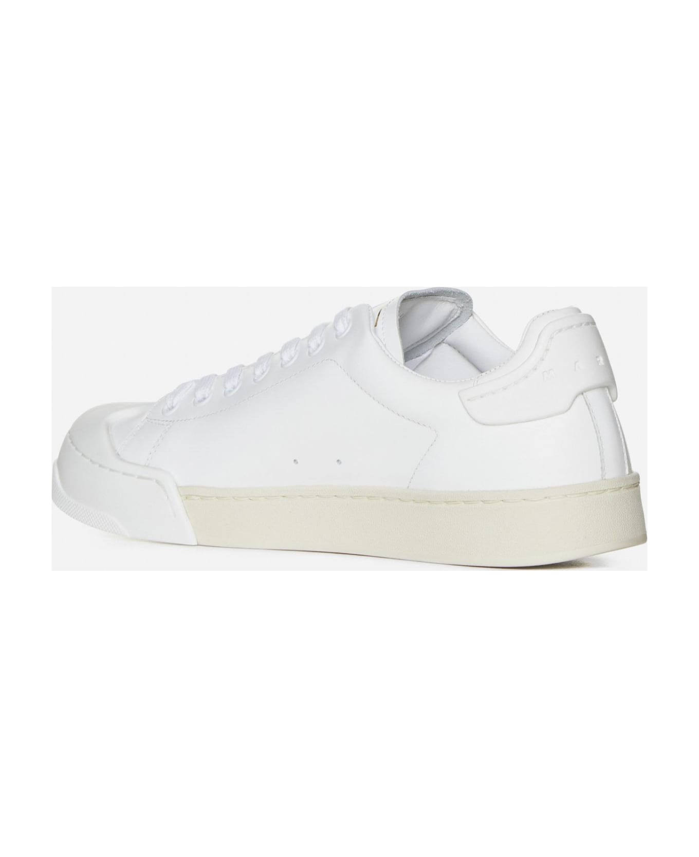 Marni Dada Bumper Leather Sneakers - Bianco