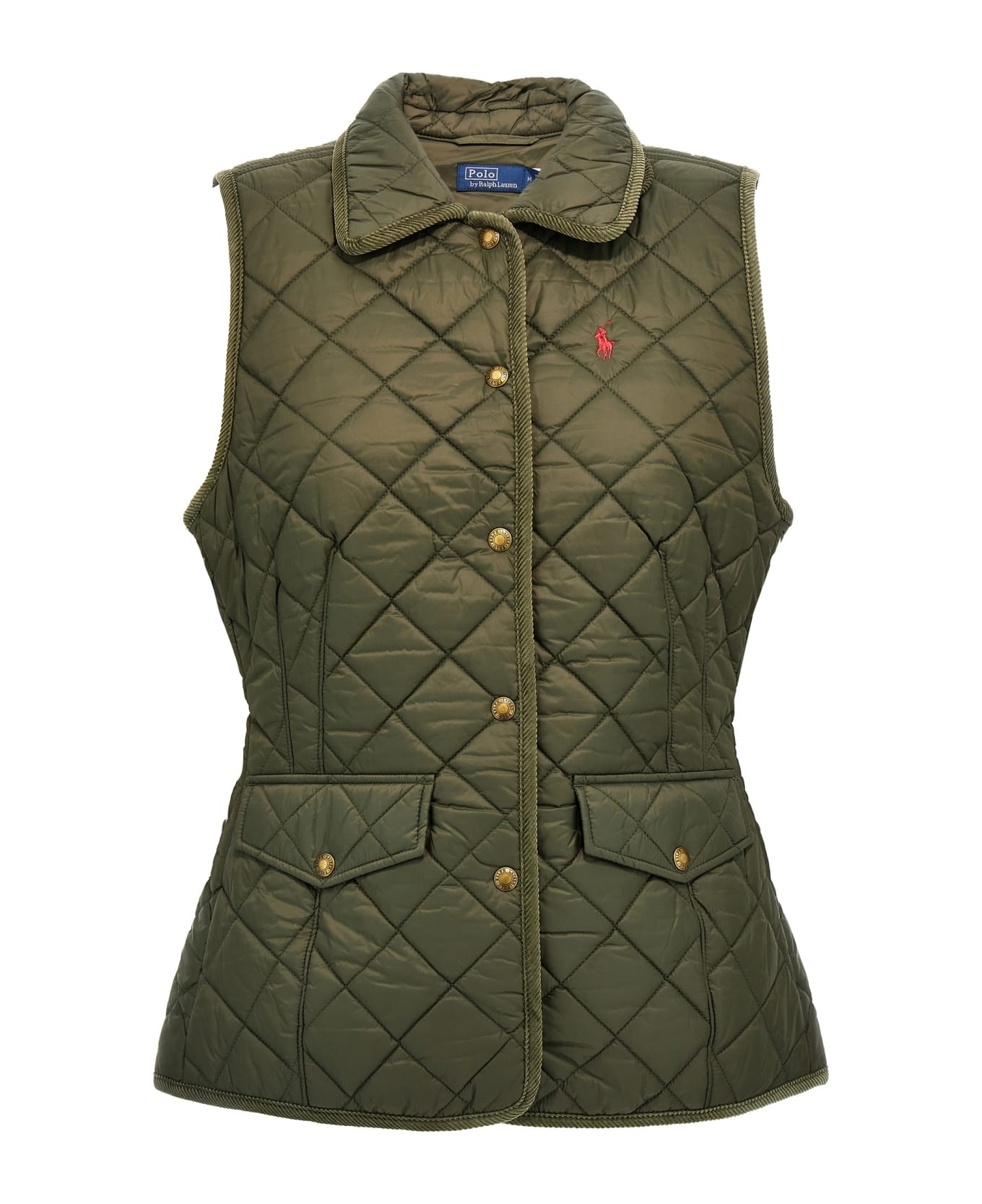 Polo Ralph Lauren Logo Embroidery Quilted Vest | italist, ALWAYS