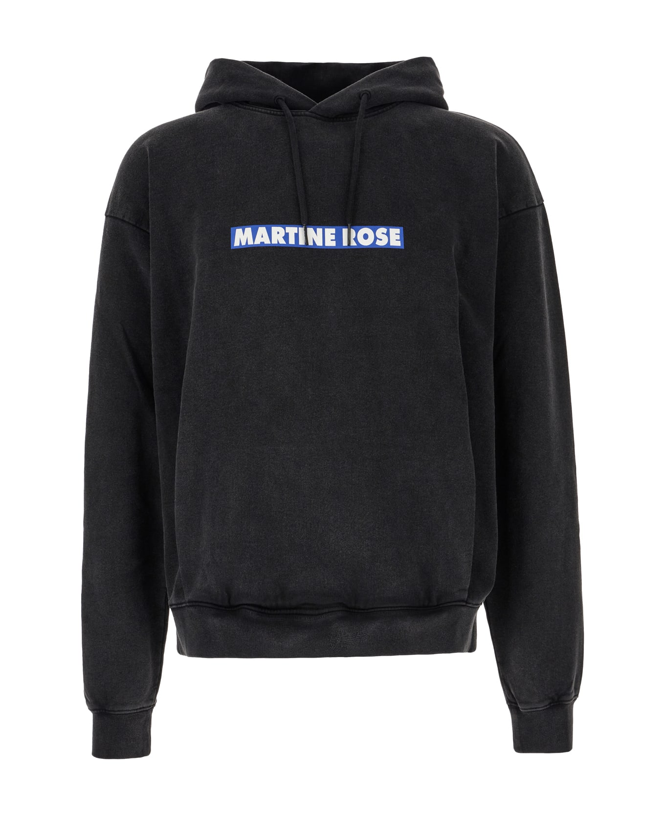 Martine Rose Charcoal Cotton Oversize Sweatshirt - BLACK PIGMENT