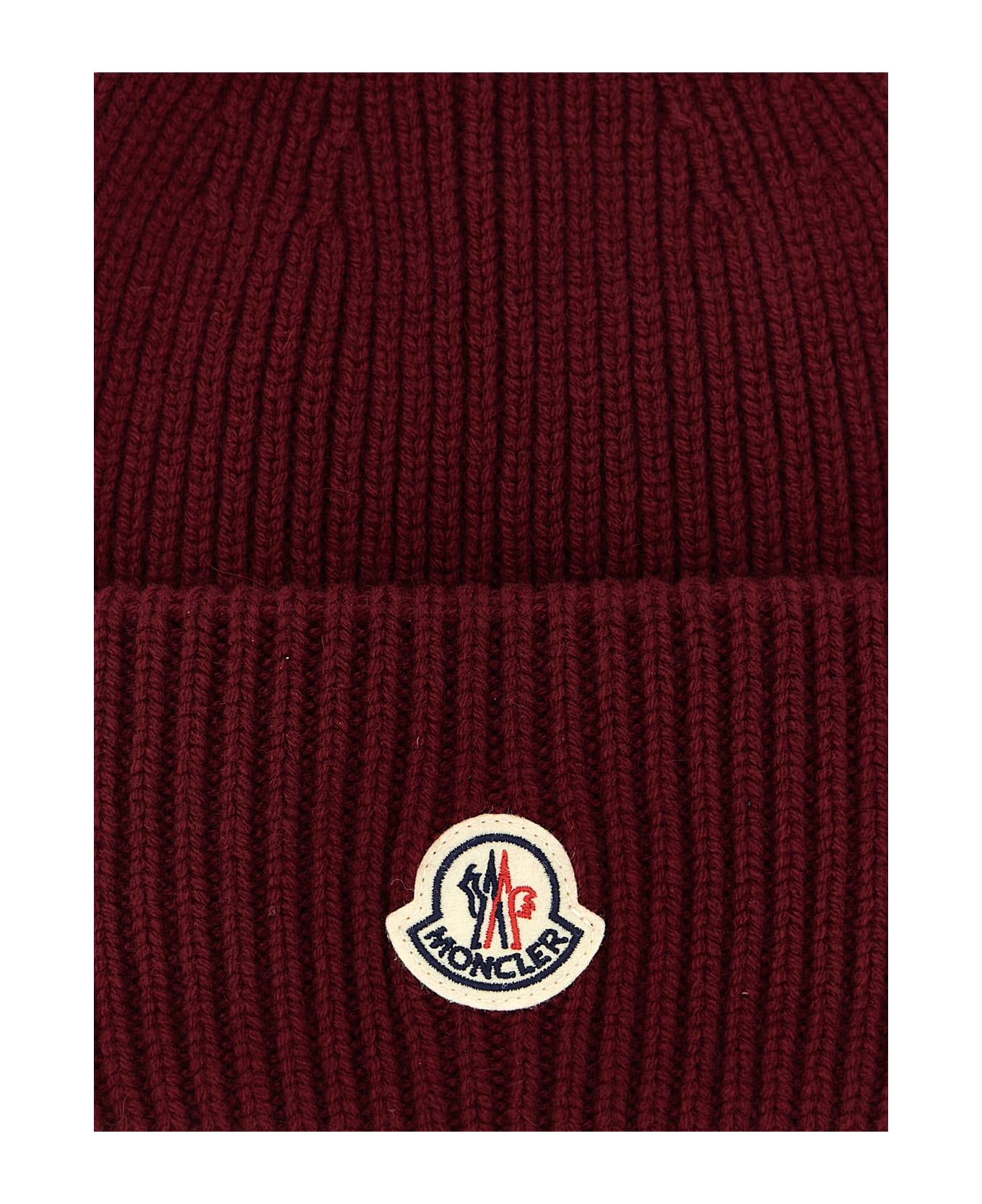 Moncler Wool And Cashmere Beanie - Bordeaux