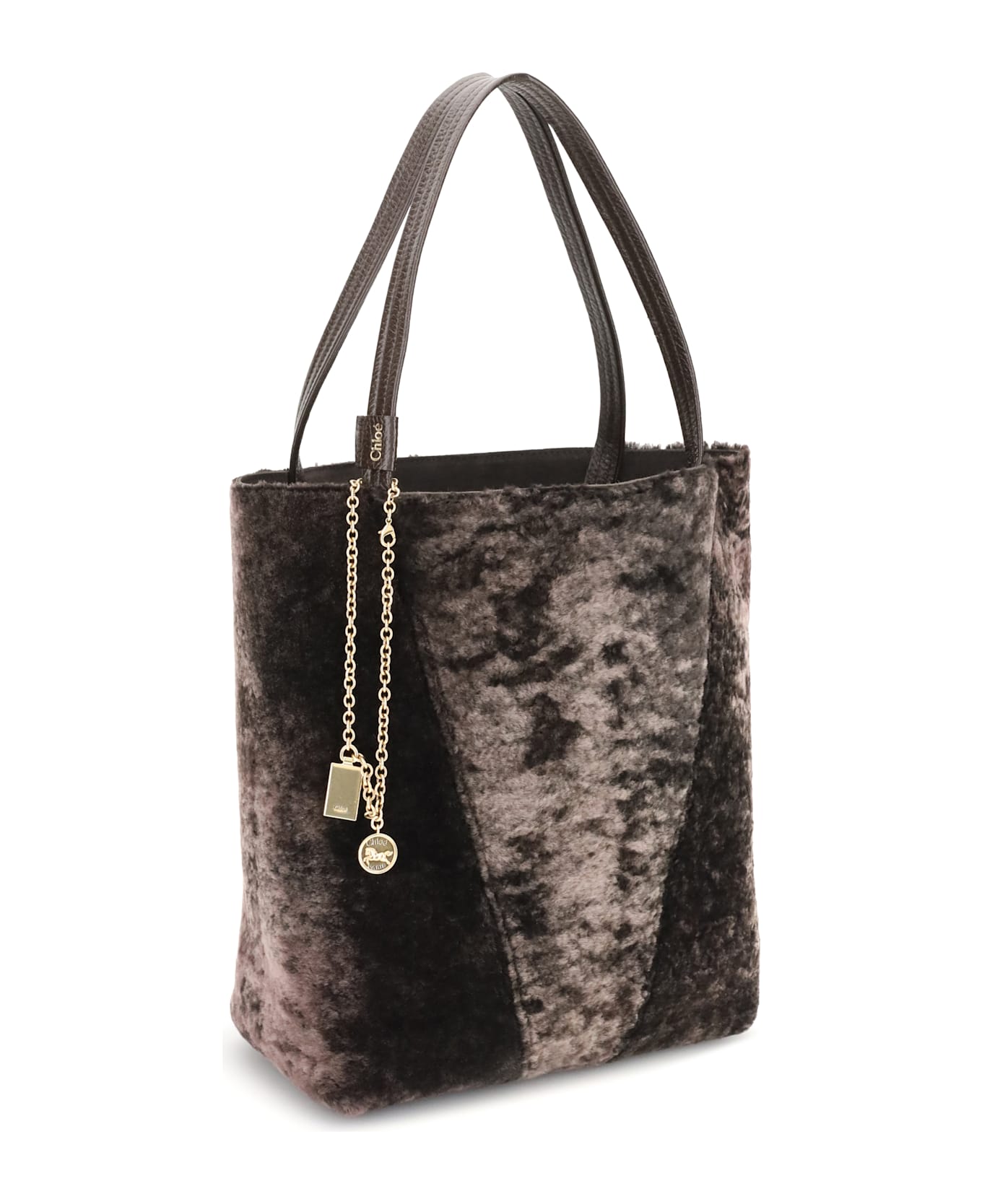 Chloé Spin Shearling Tote Bag