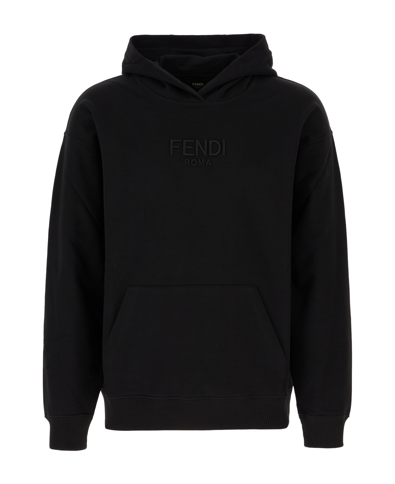 Fendi Black Cotton Sweatshirt - Nero