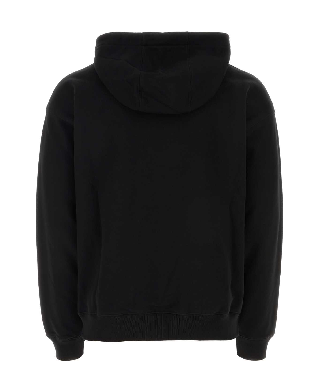 Versace Black Cotton Sweatshirt - BLACK フリース