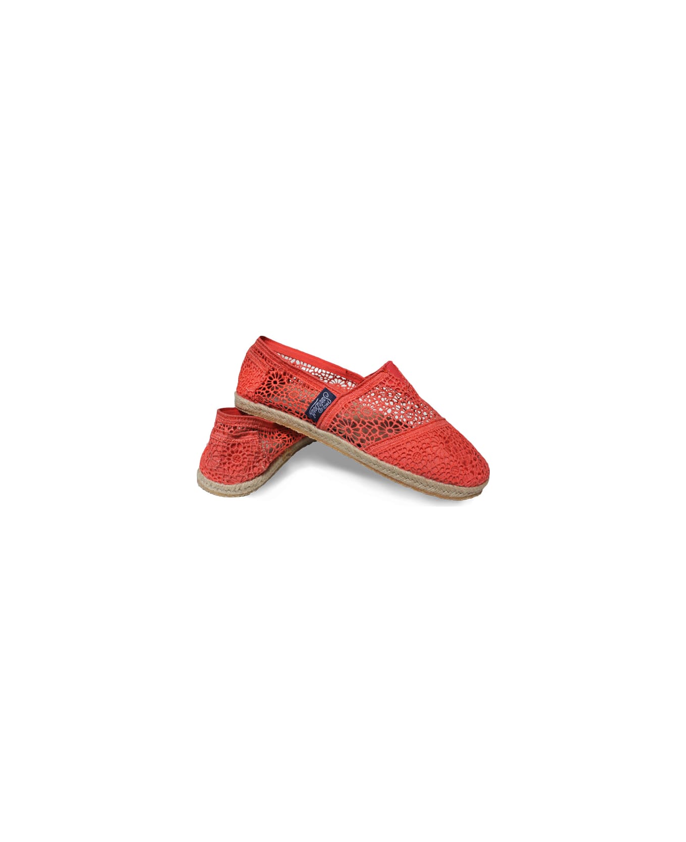 MC2 Saint Barth Peach Pink Macramè Espadrillas - PINK