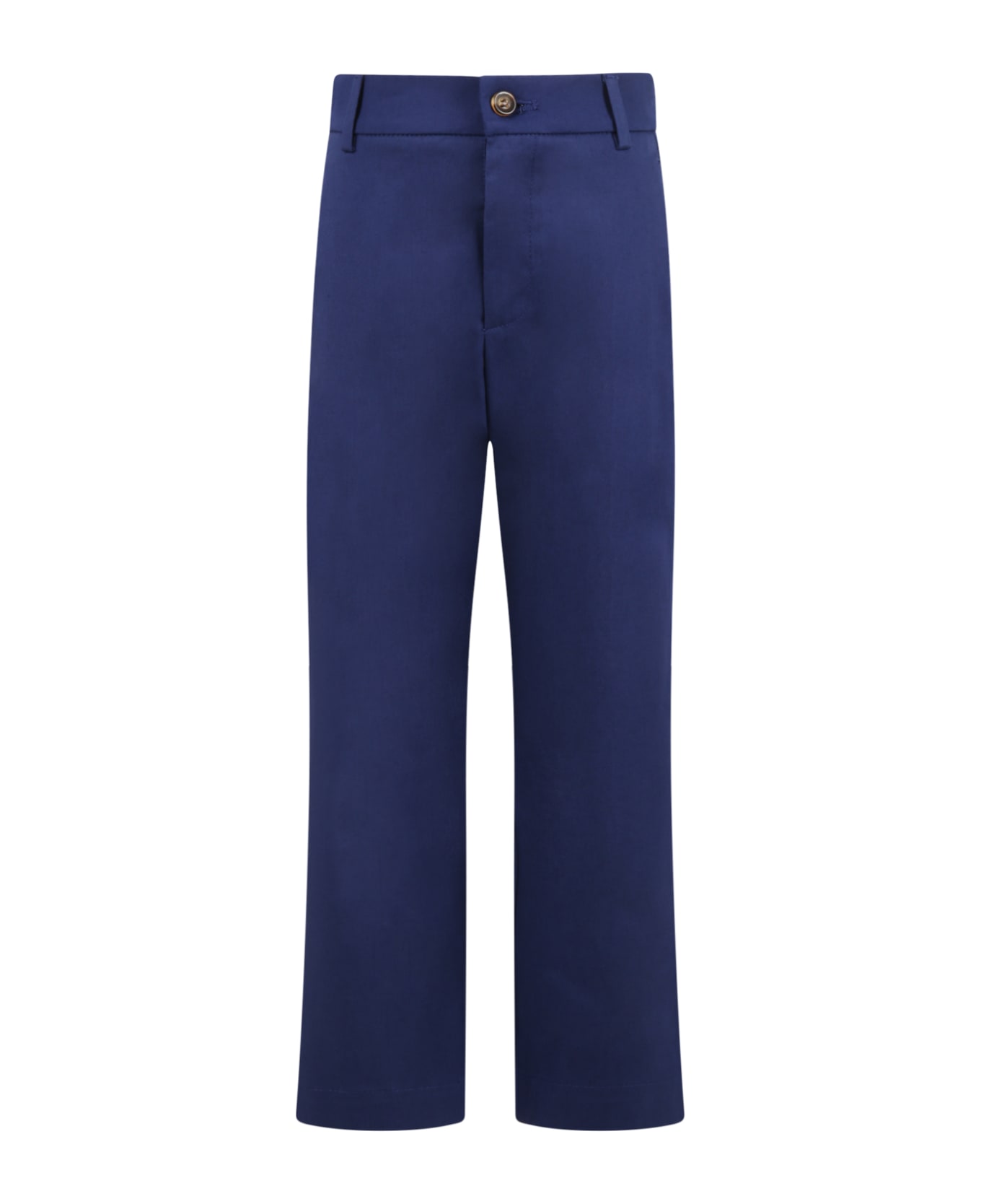 Fendi Blue Trousers For Boy With Iconic Ff - Blue