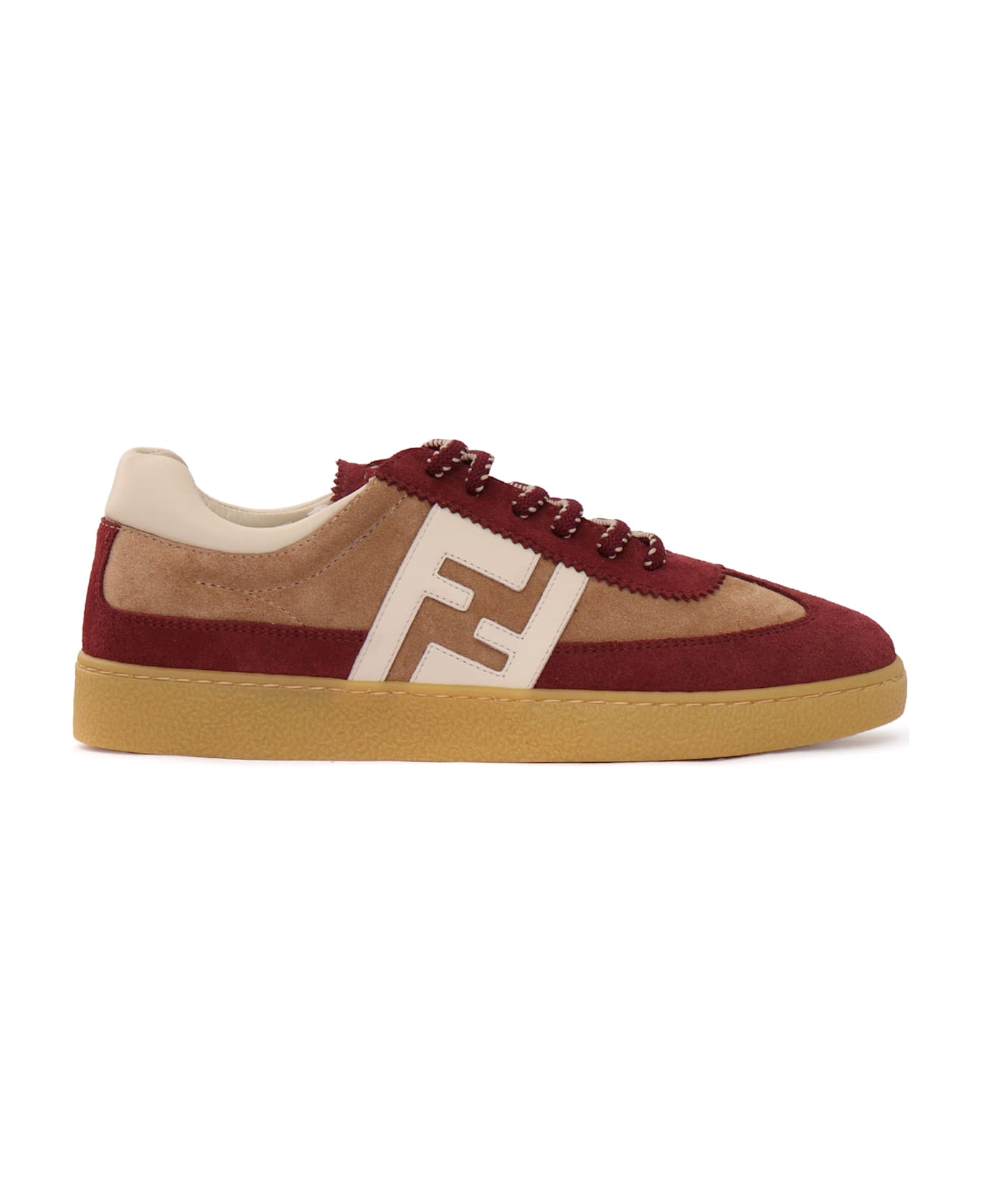 Fendi Nappa Mix Sneakers - RED