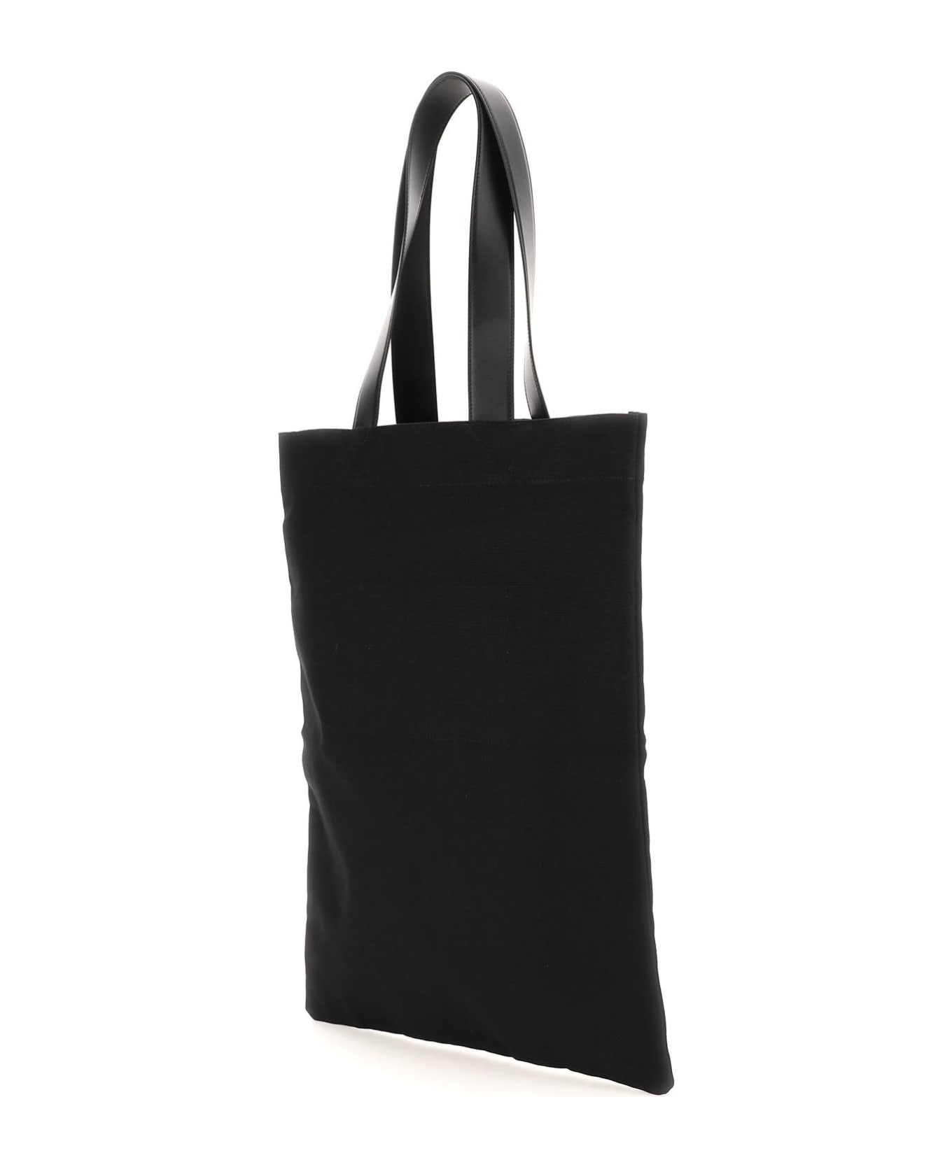 Jil Sander Extra Large Canvas Tote Bag - BLACK