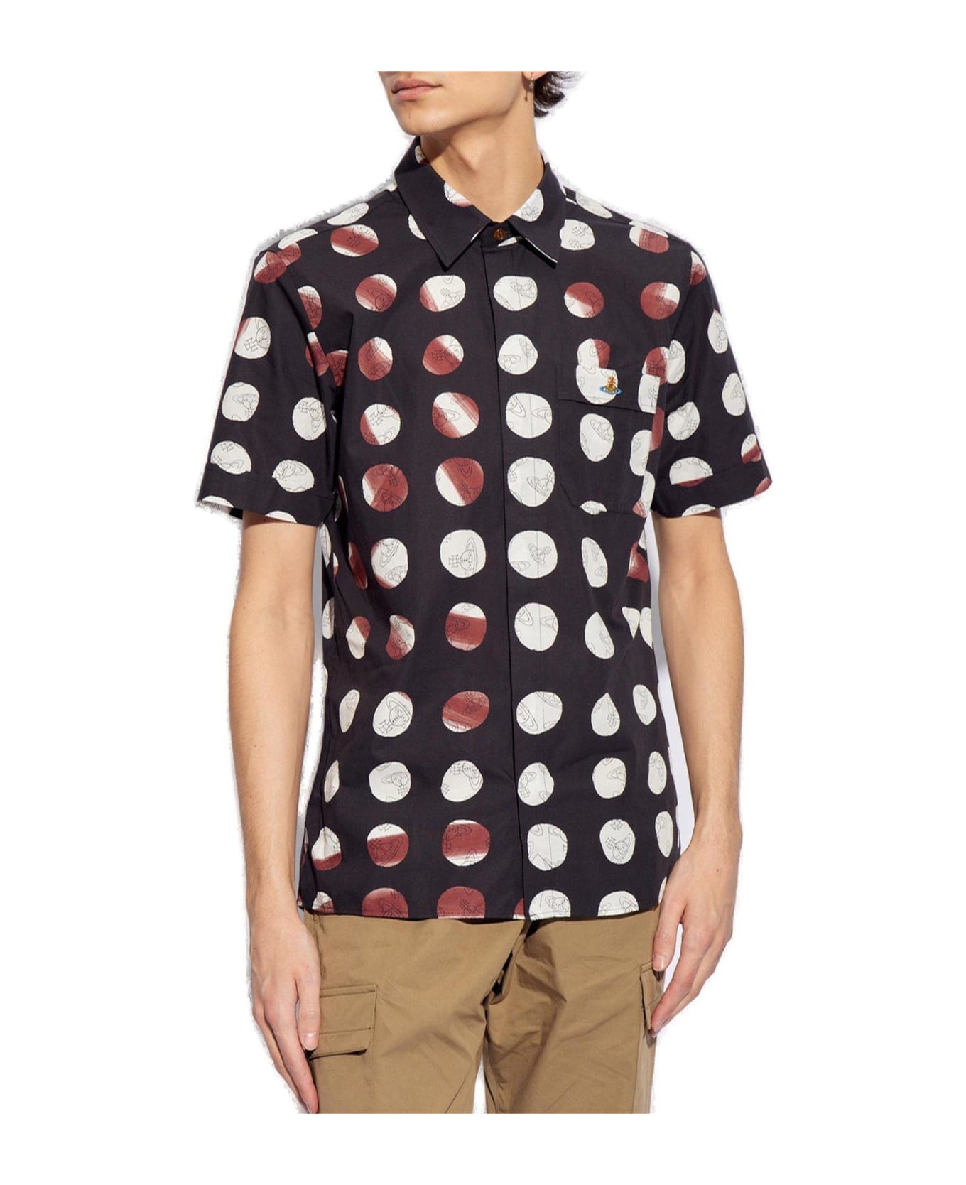 Vivienne Westwood Orb Print Long-sleeved Shirt - Dots Orbs シャツ
