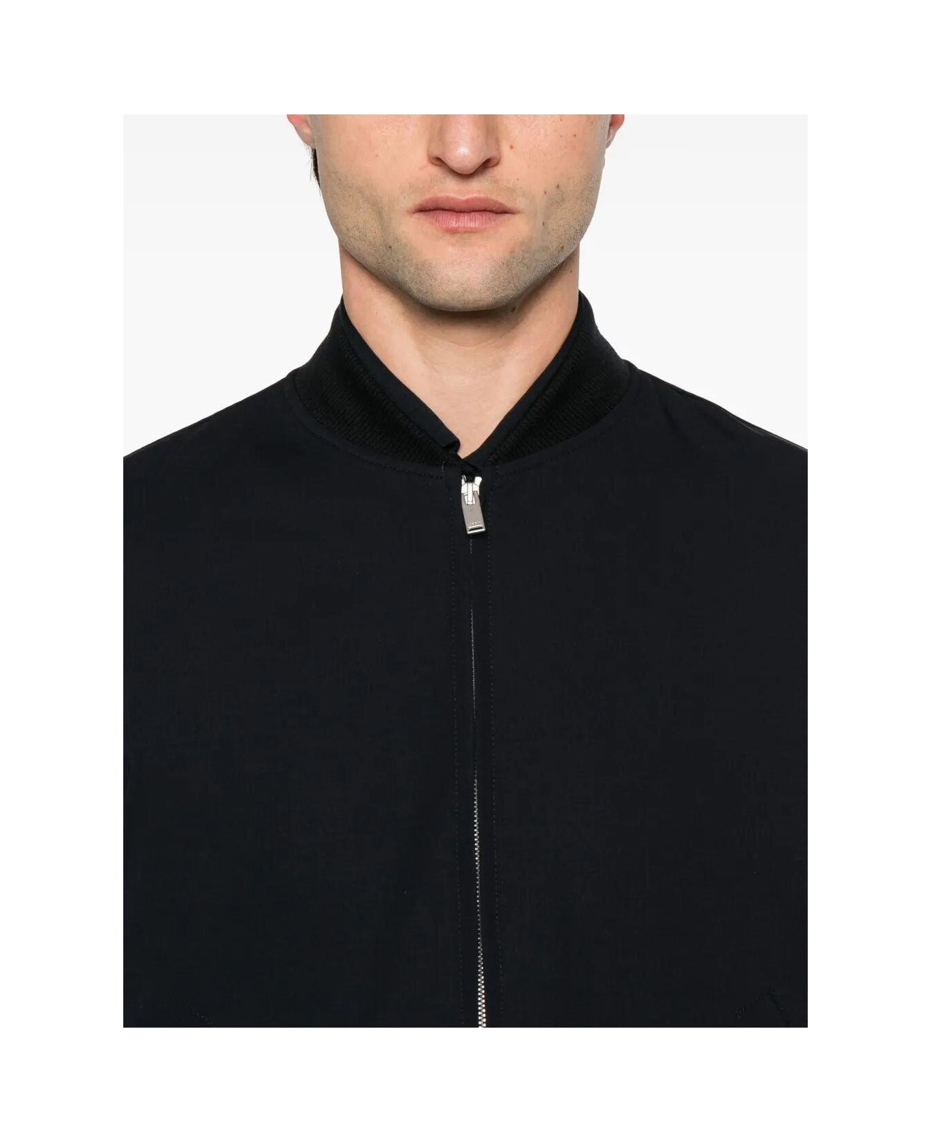 Lardini Zip-up Bomber Jacket - Blue