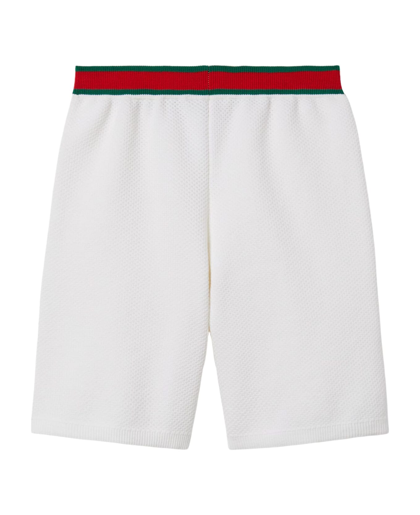 Gucci J Bermuda - White Green Red